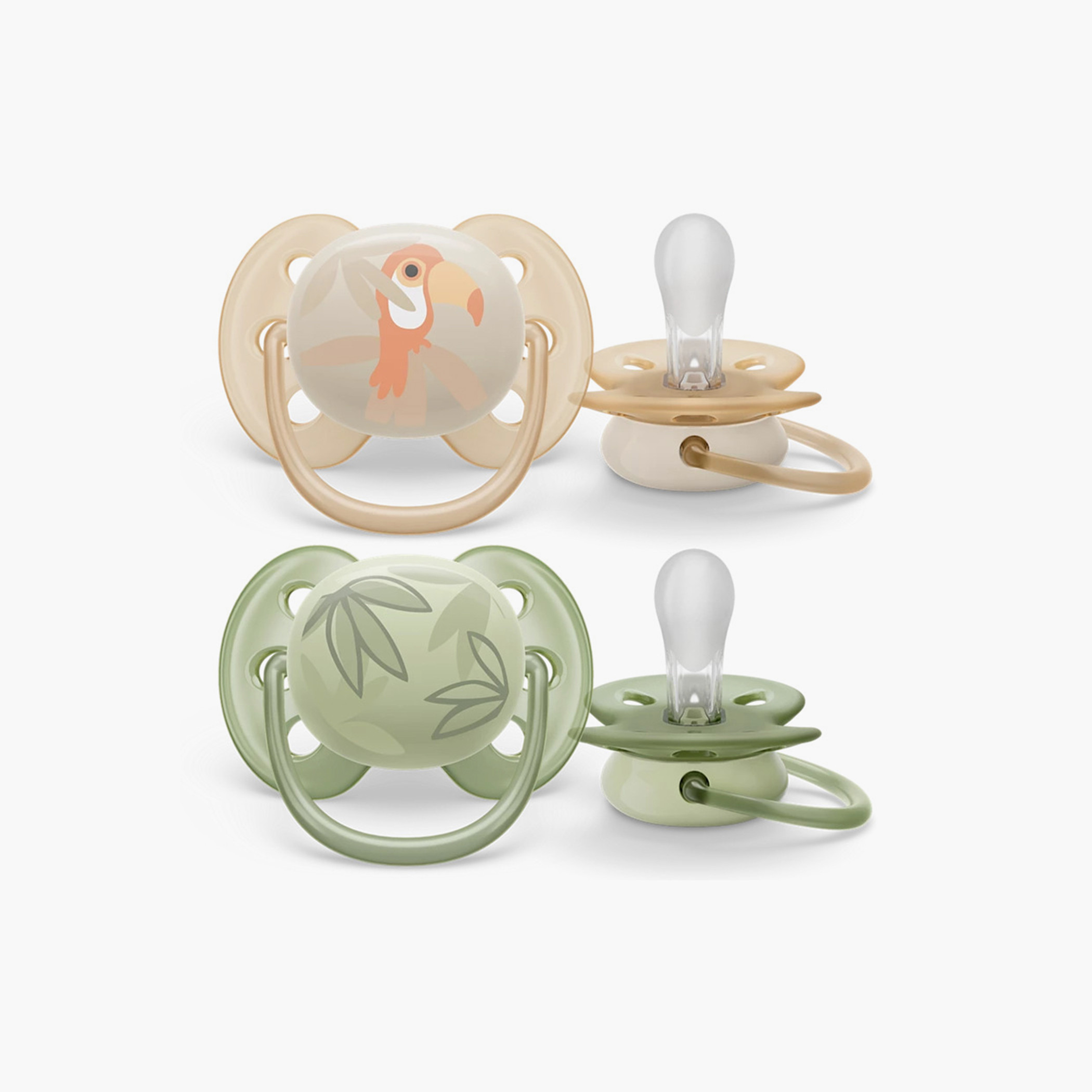Philips Avent 2-Piece Printed Soother Set - 0-6 months-baby-feeding-pacifiers-image-1