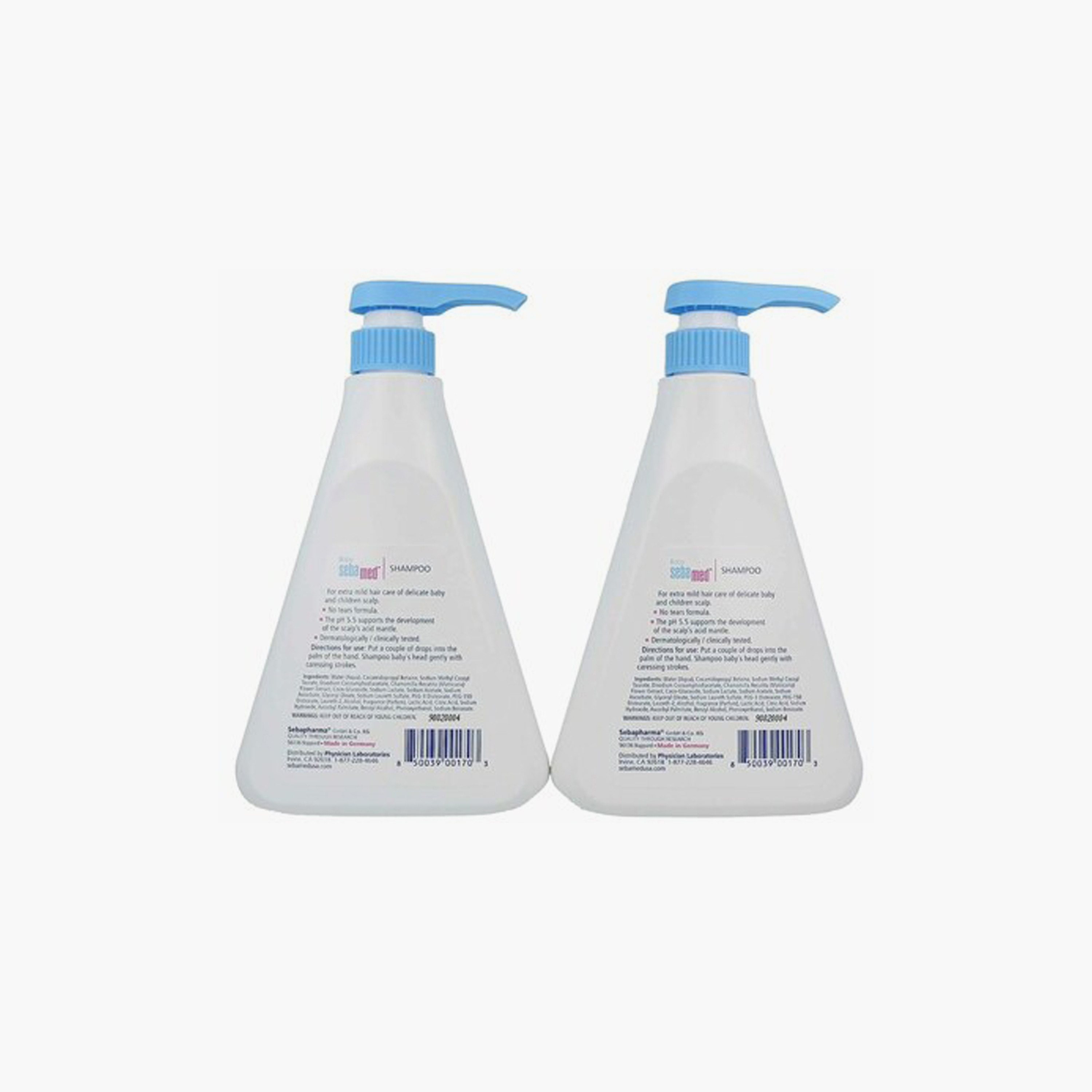 Pack of 2 Sebamed Baby Shampoo with Tear-Free Formulation, 500 ml-baby-bathandcare-hairbodyskincare-shampooandconditioner-image-2