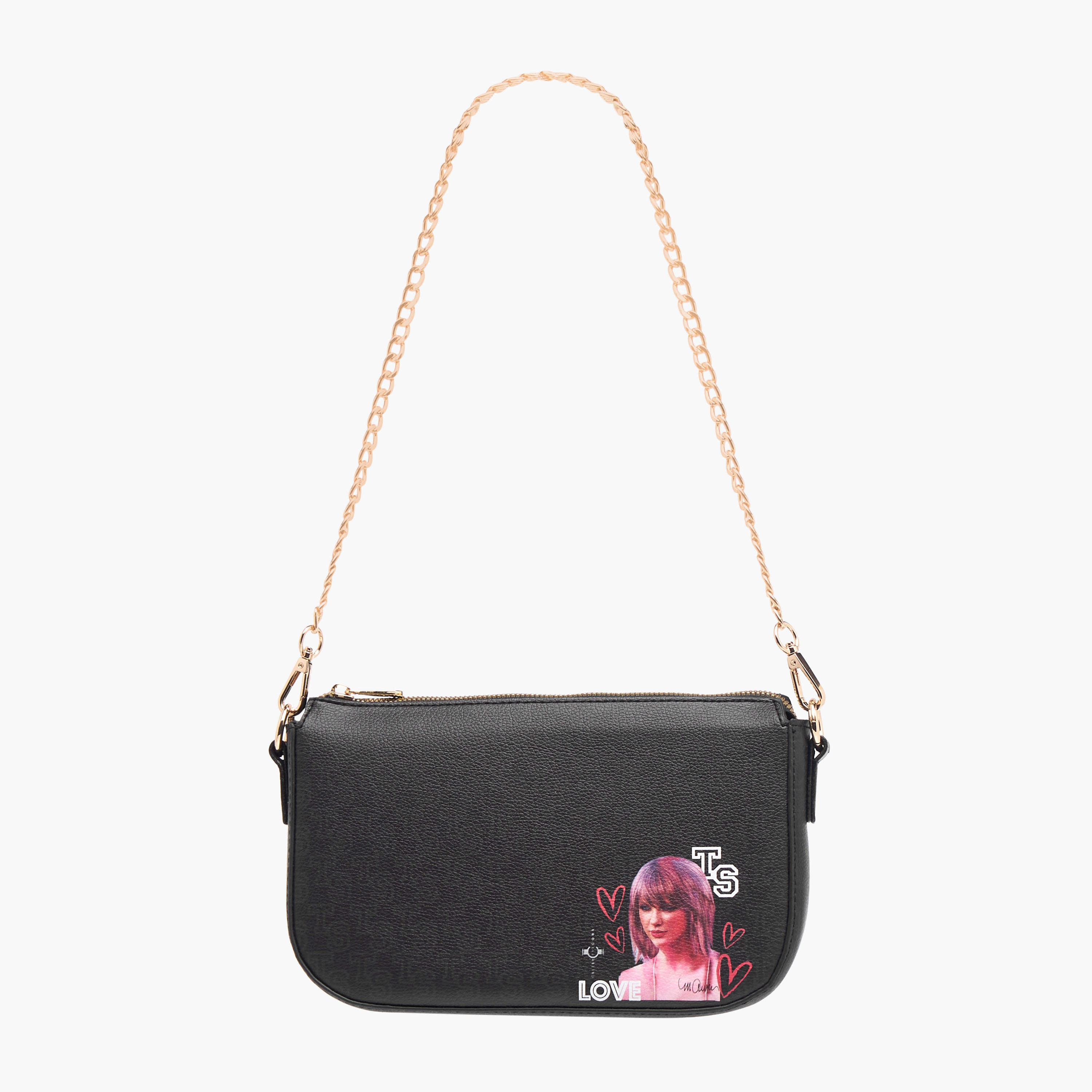 شنطة كتف بحزام قابل للإزالة وسحاب إغلاق وطبعات تايلور سويفت من ساشا-women-bagsandwallets-handbags-image-3