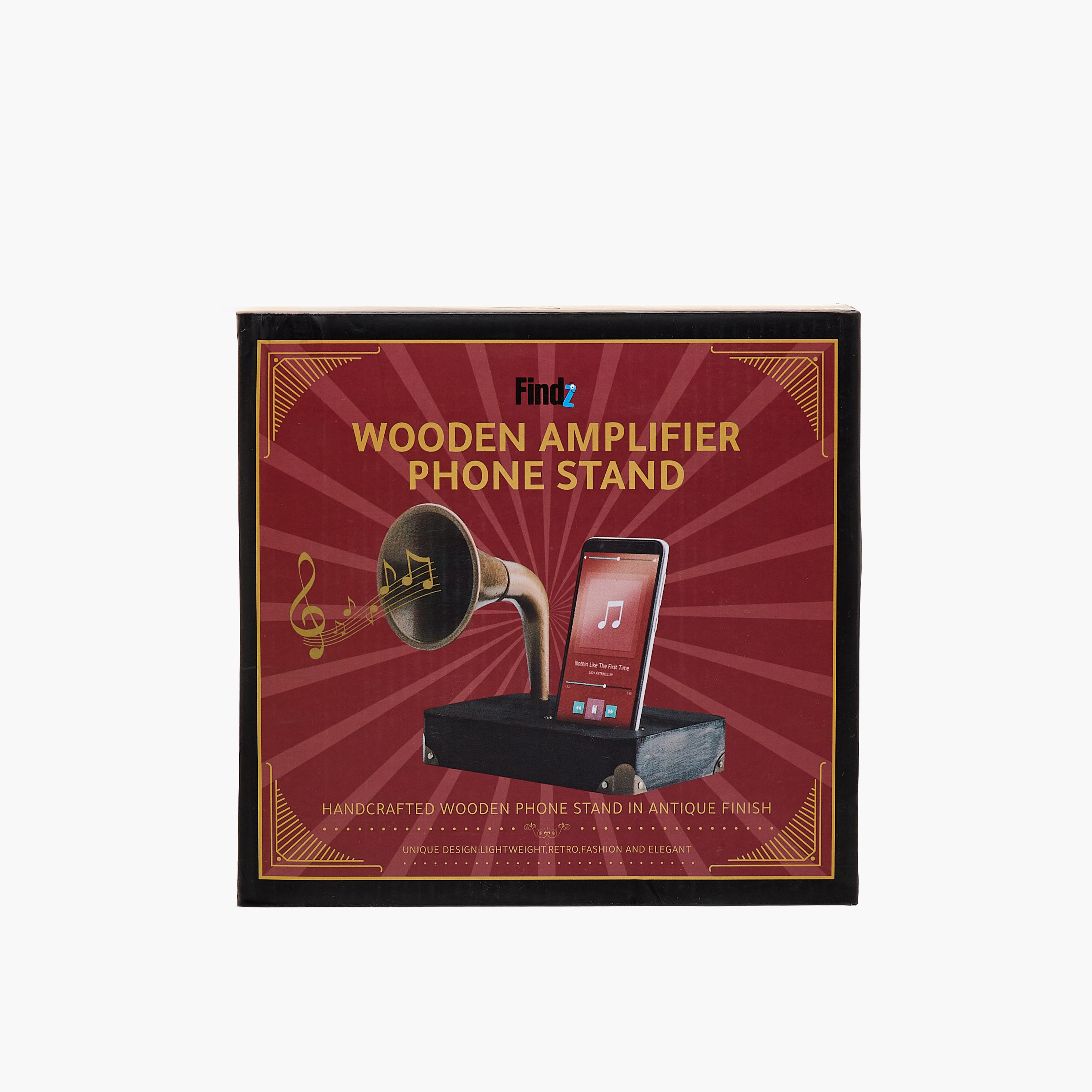 Findz Wooden Amplifier Phone Stand-household-giftingaccessories-giftings-image-5