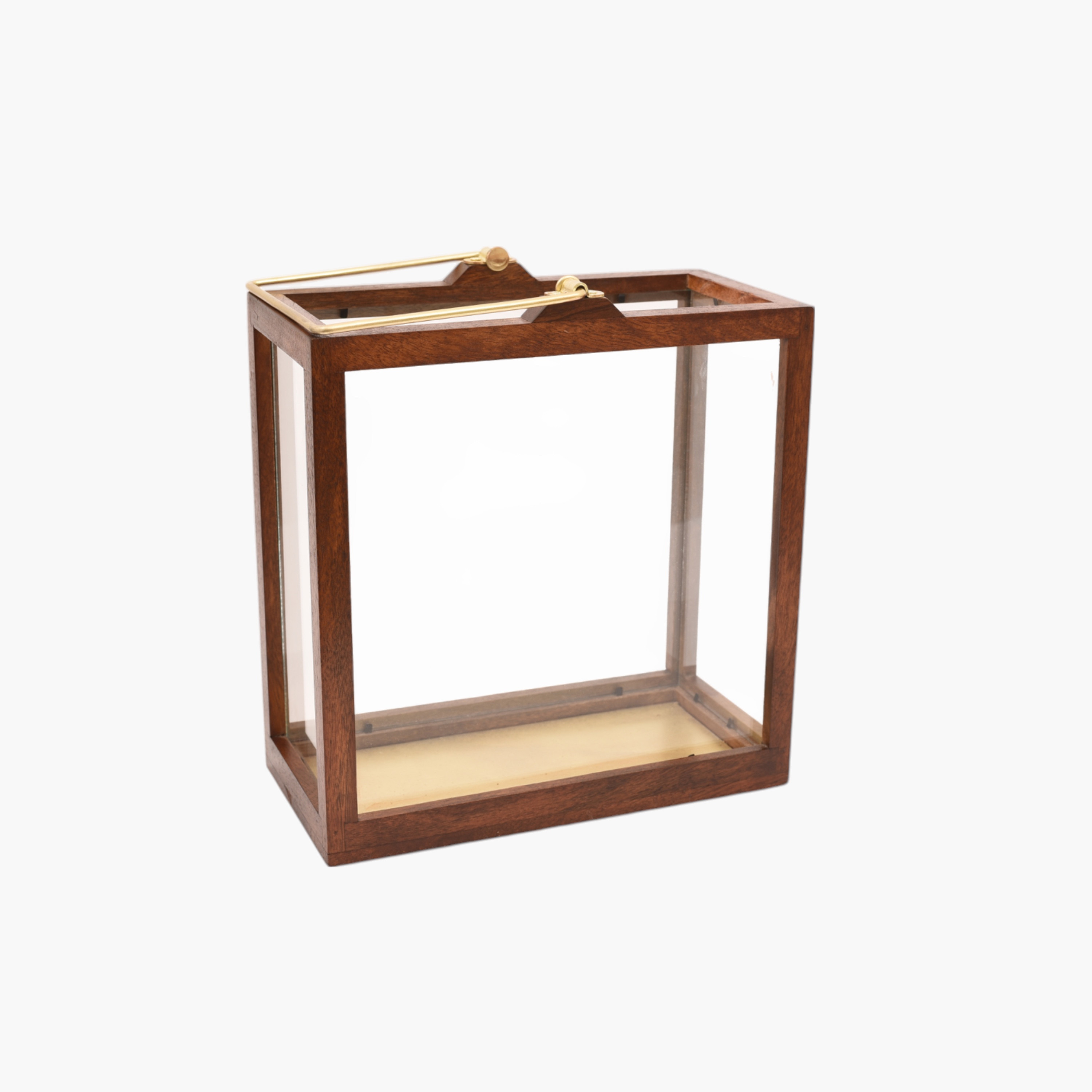 فانوس بإطار خشب ومقبض من لايف ستايل - 32 سم-household-decor-candleholdersandlanterns-image-1