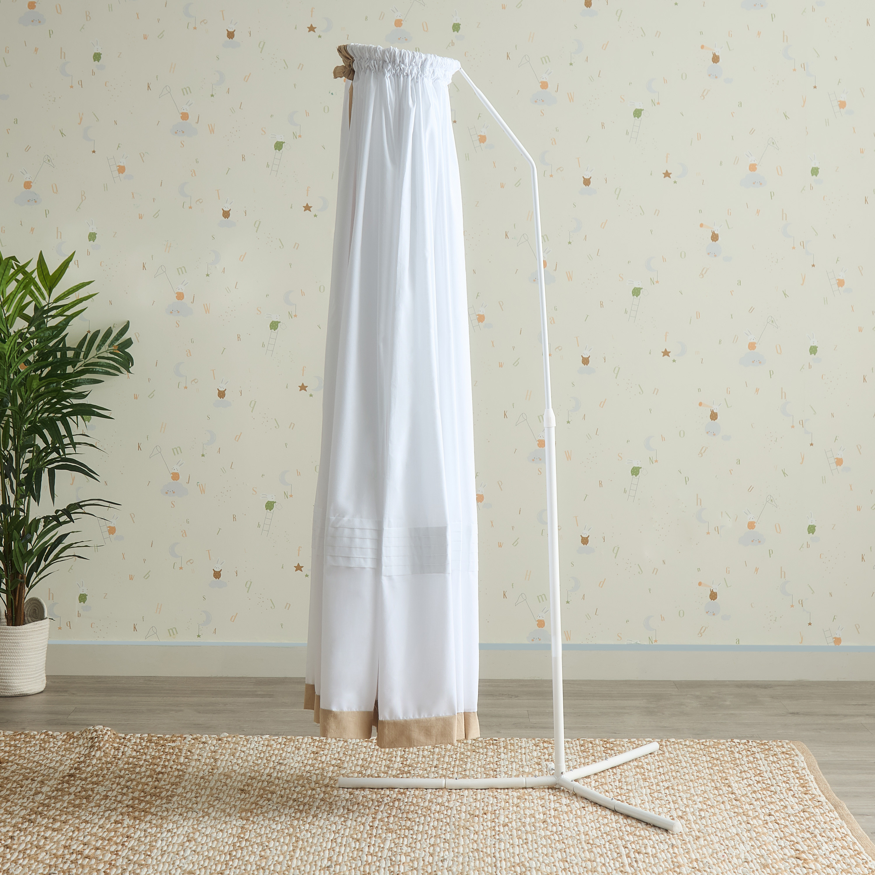Juniors Solid Canopy with Tie-Ups-baby-nursery-furniture-cribsandbeds-cribaccessories-image-2
