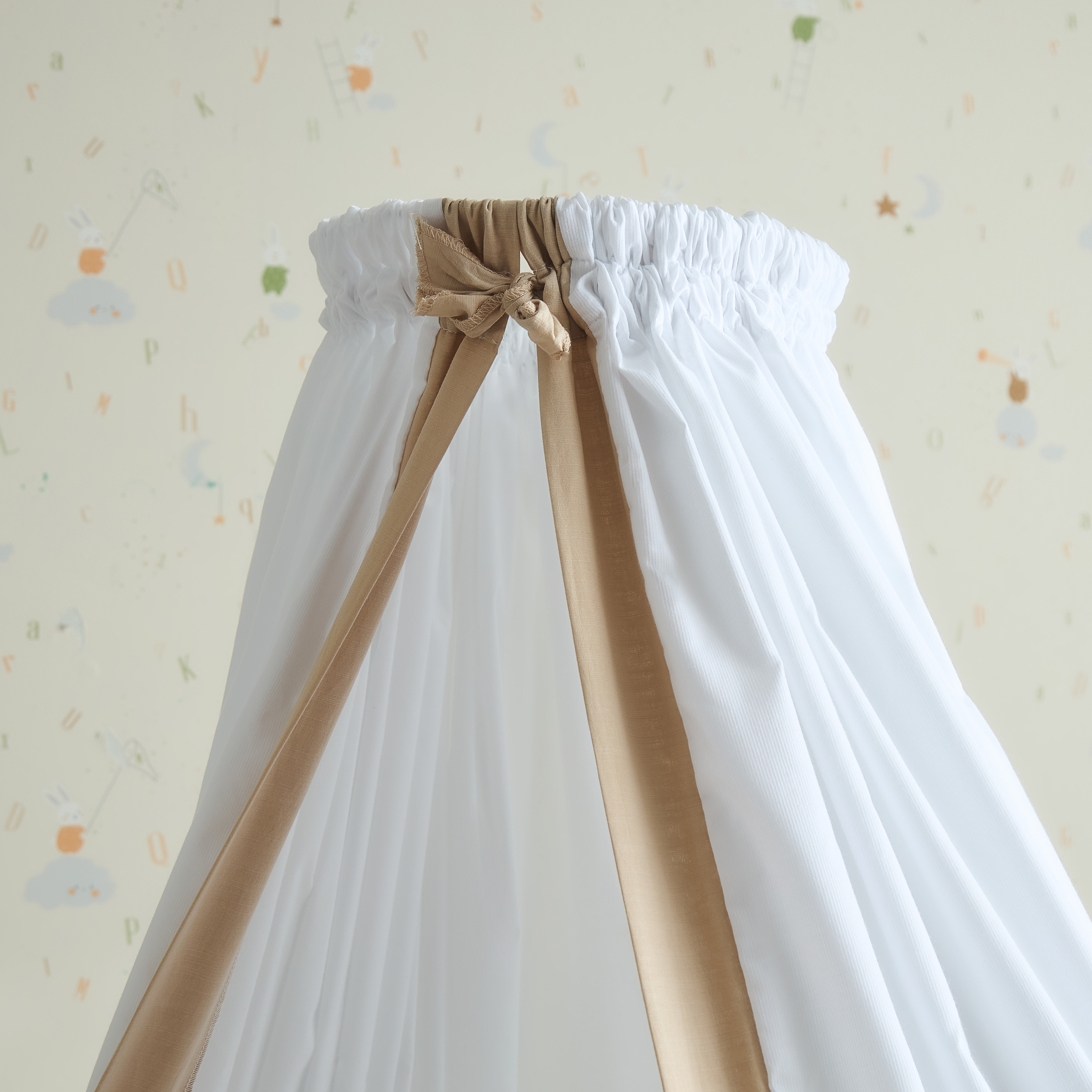 Juniors Solid Canopy with Tie-Ups-baby-nursery-furniture-cribsandbeds-cribaccessories-image-4