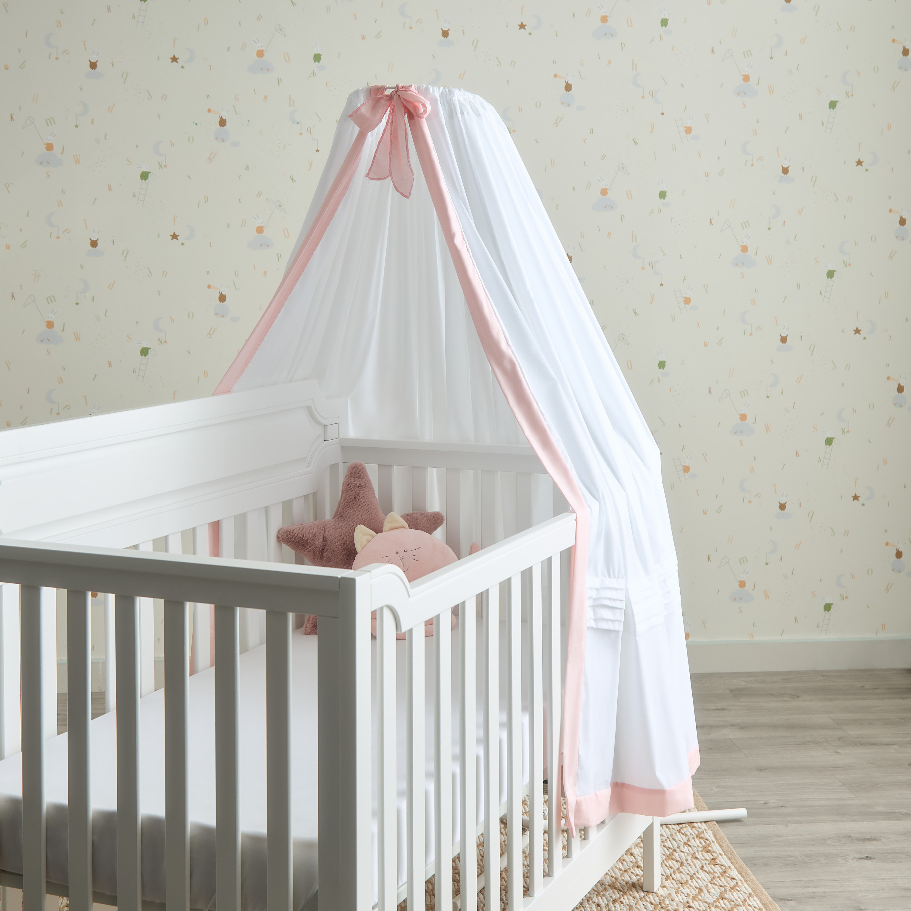 Juniors Solid Canopy with Tie-Ups-baby-nursery-furniture-cribsandbeds-cribaccessories-image-1