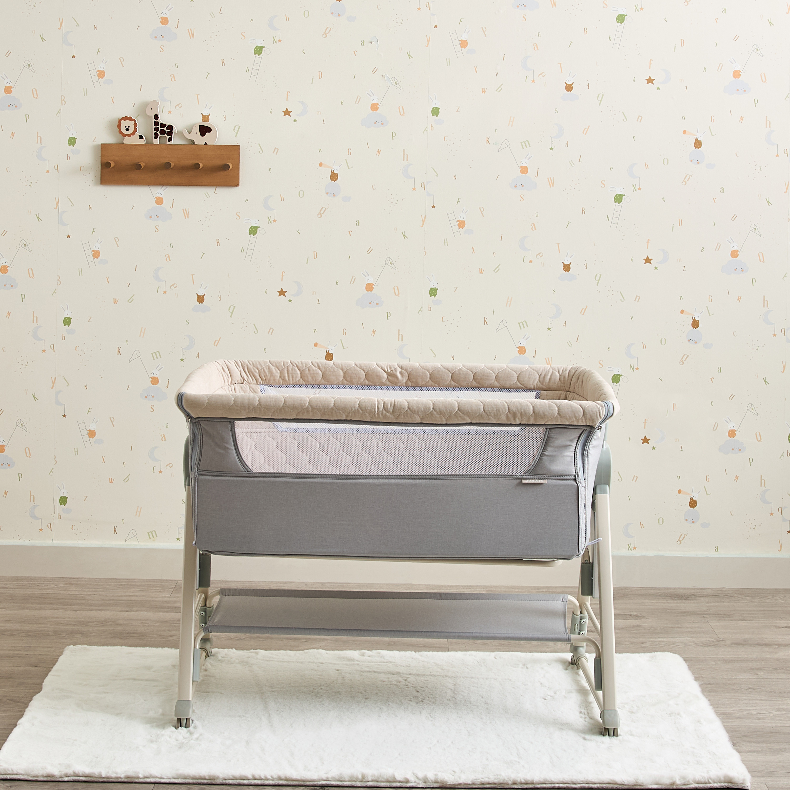 Juniors Percy Baby Bassinet with 7 Adjustable Heights-baby-nursery-furniture-cribsandbeds-bassinets-image-5