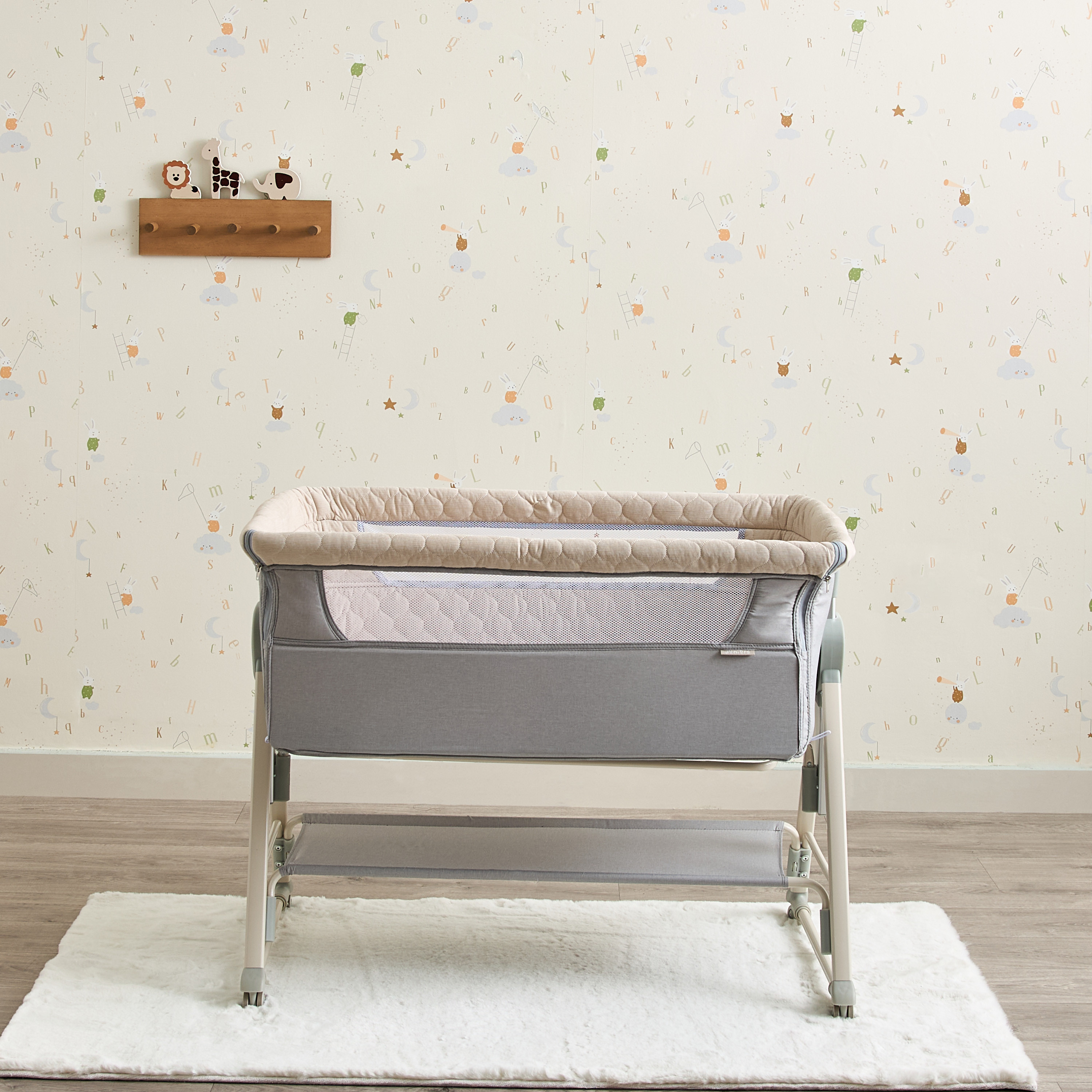 Juniors Percy Baby Bassinet with 7 Adjustable Heights-baby-nursery-furniture-cribsandbeds-bassinets-image-6