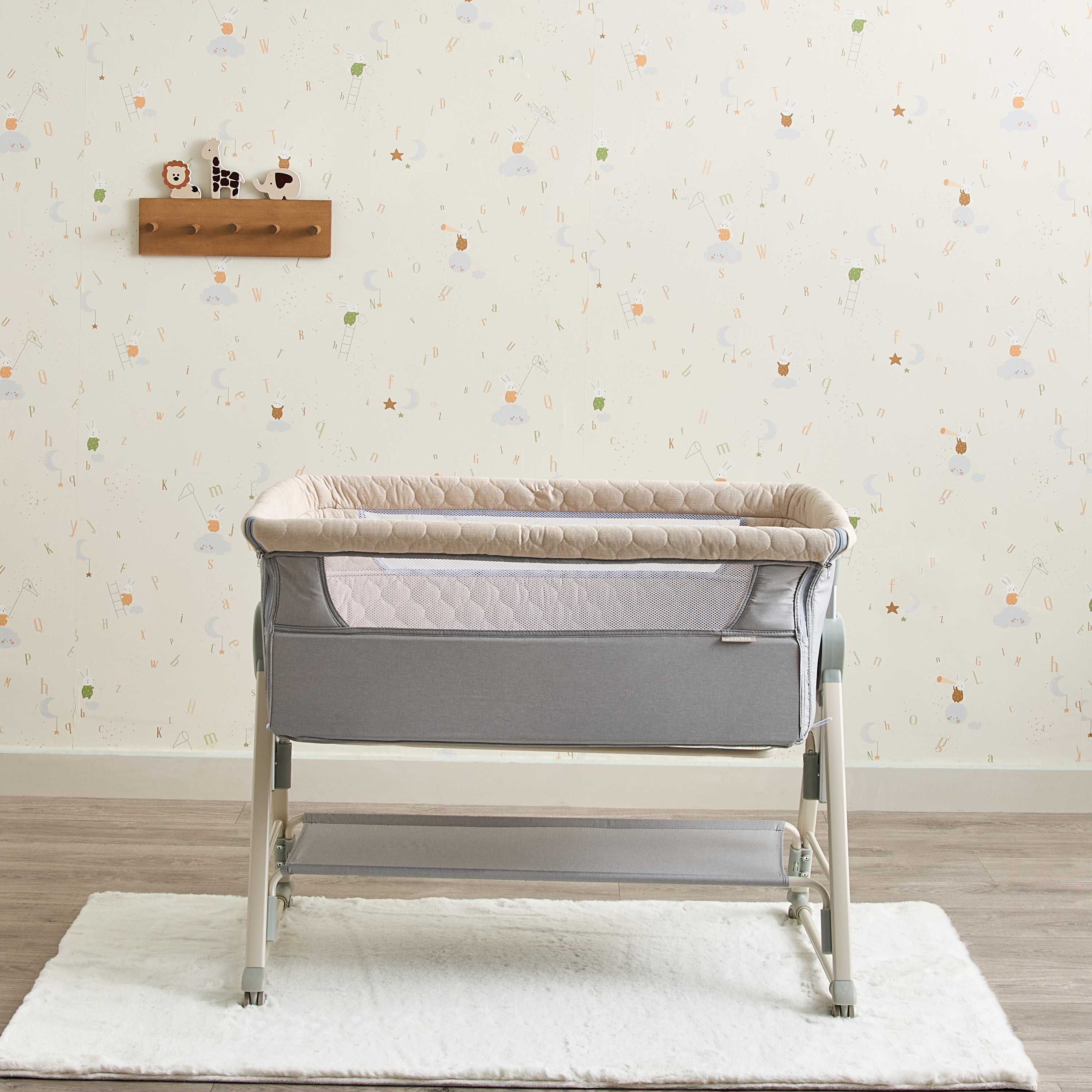 Juniors Percy Baby Bassinet with 7 Adjustable Heights-baby-nursery-furniture-cribsandbeds-bassinets-image-7