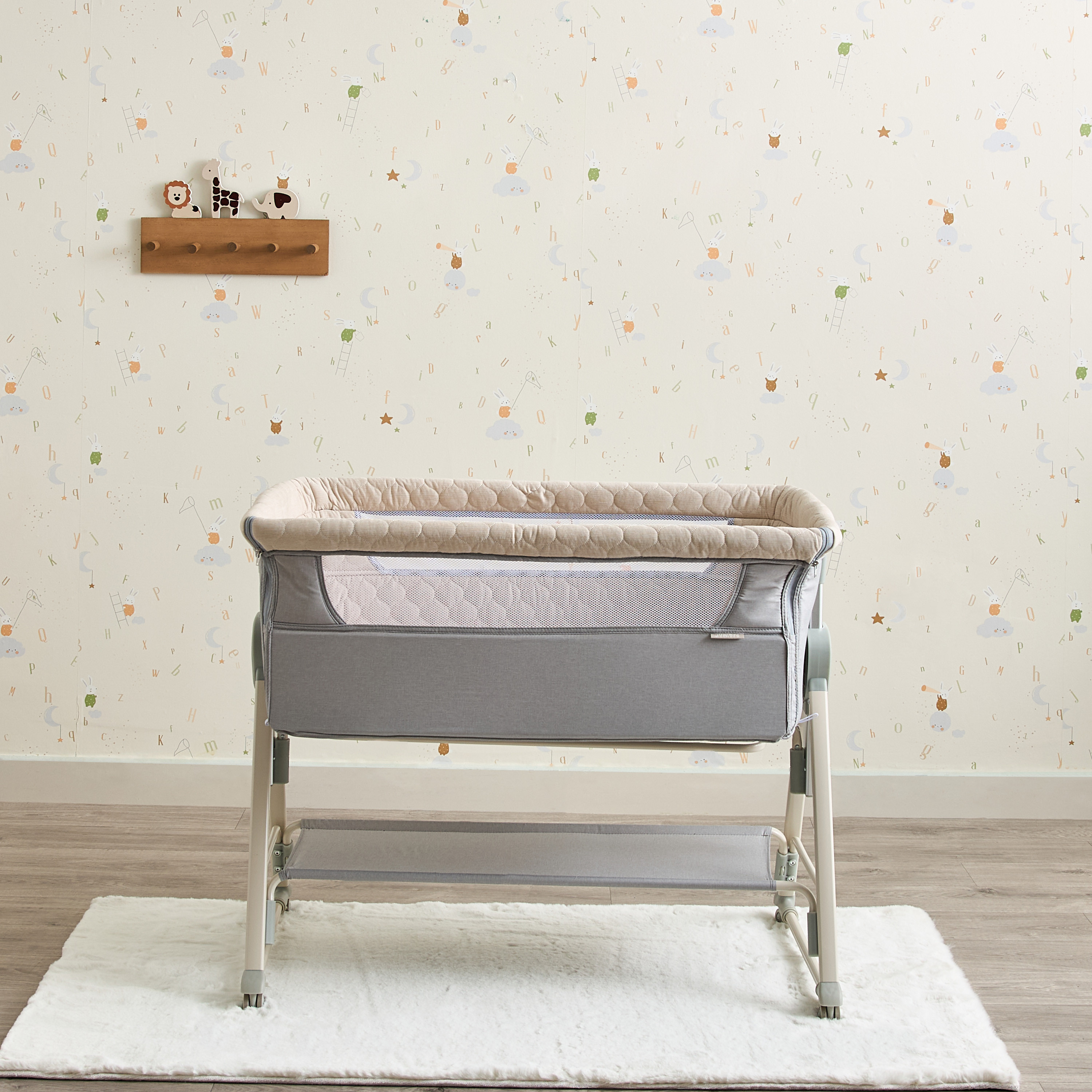 Juniors Percy Baby Bassinet with 7 Adjustable Heights-baby-nursery-furniture-cribsandbeds-bassinets-image-8
