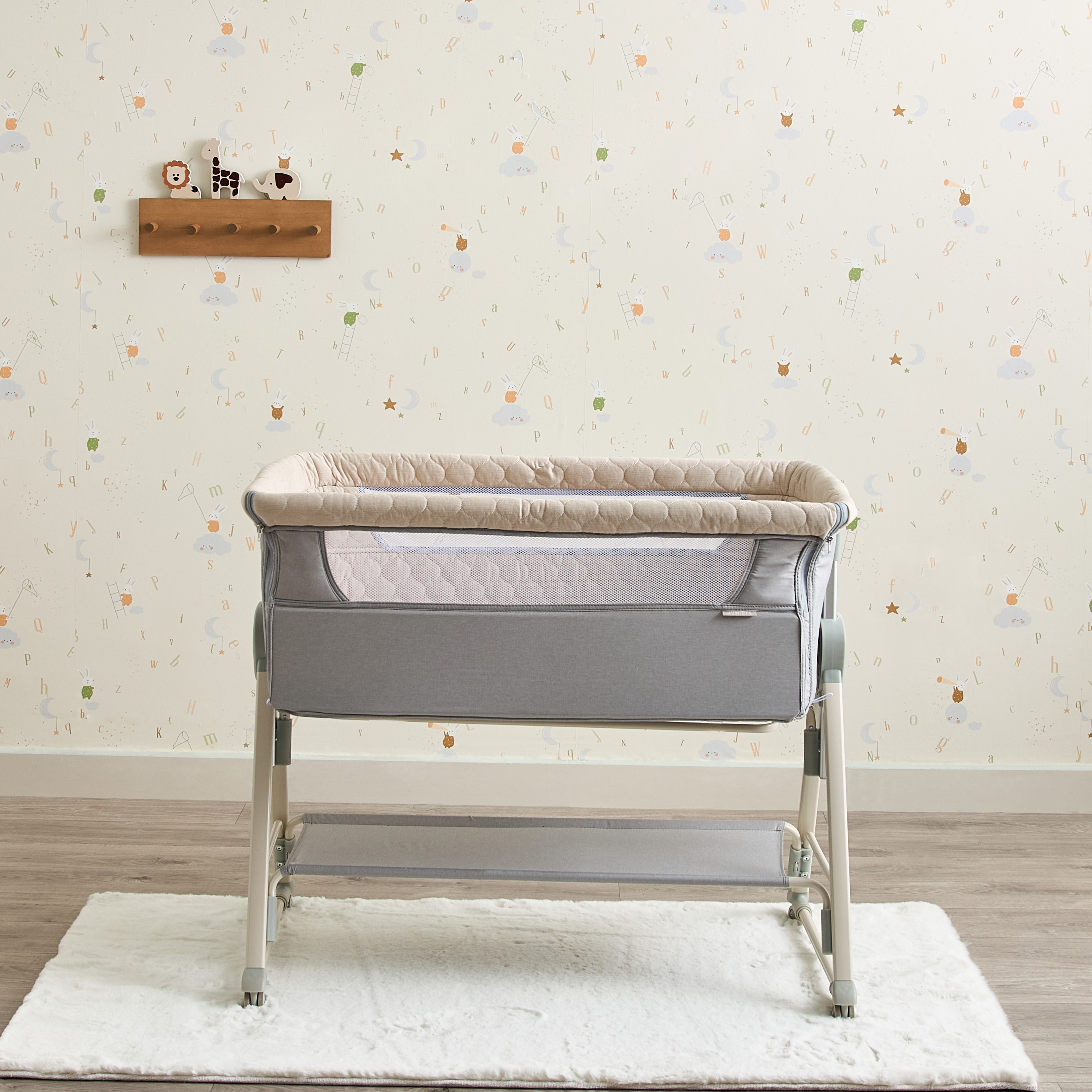Juniors Percy Baby Bassinet with 7 Adjustable Heights-baby-nursery-furniture-cribsandbeds-bassinets-image-9