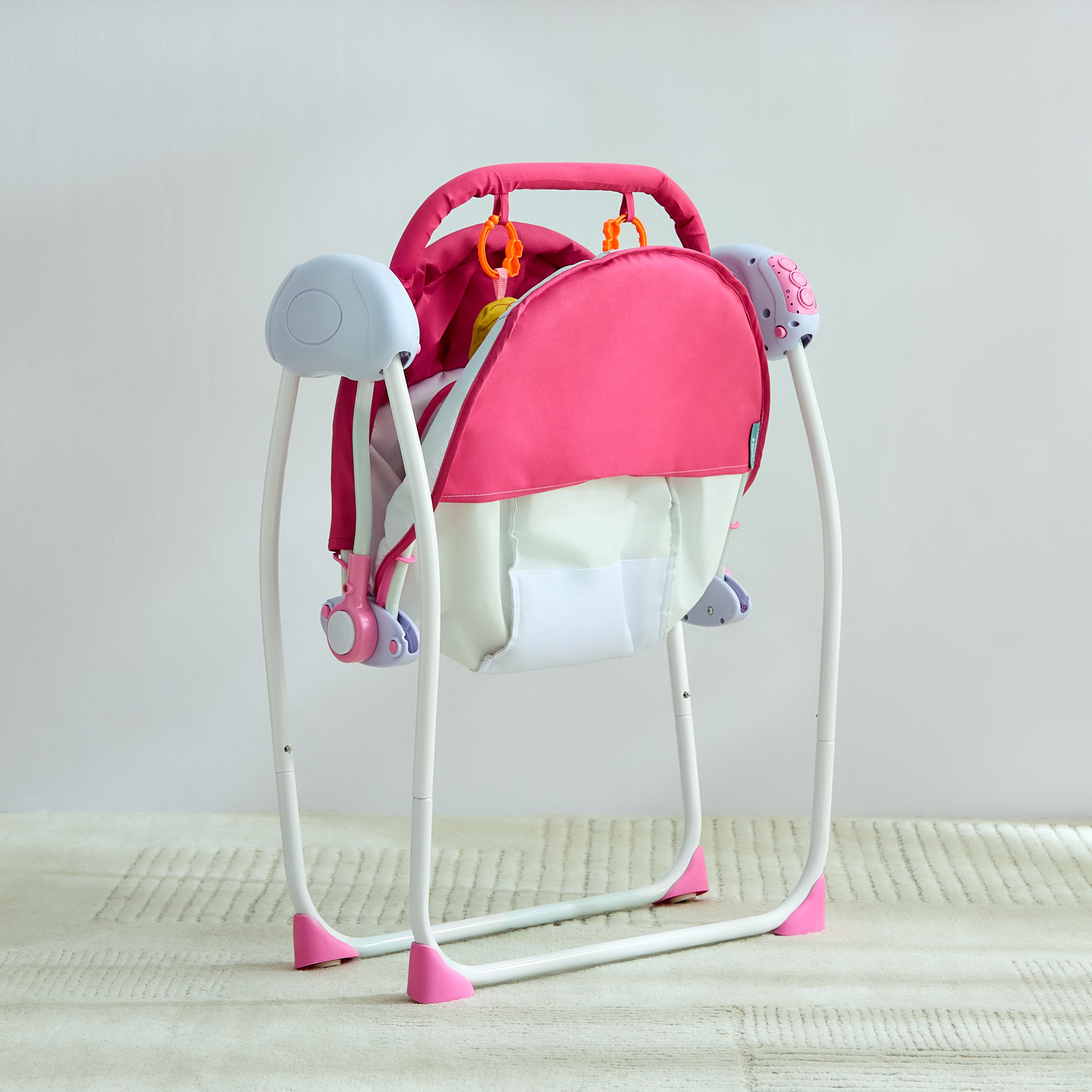 كرسي هزاز للأطفال بجهاز تحكم عن بعد مع ناموسية من ليتل بلومرز-baby-infantactivity-rockers-image-10