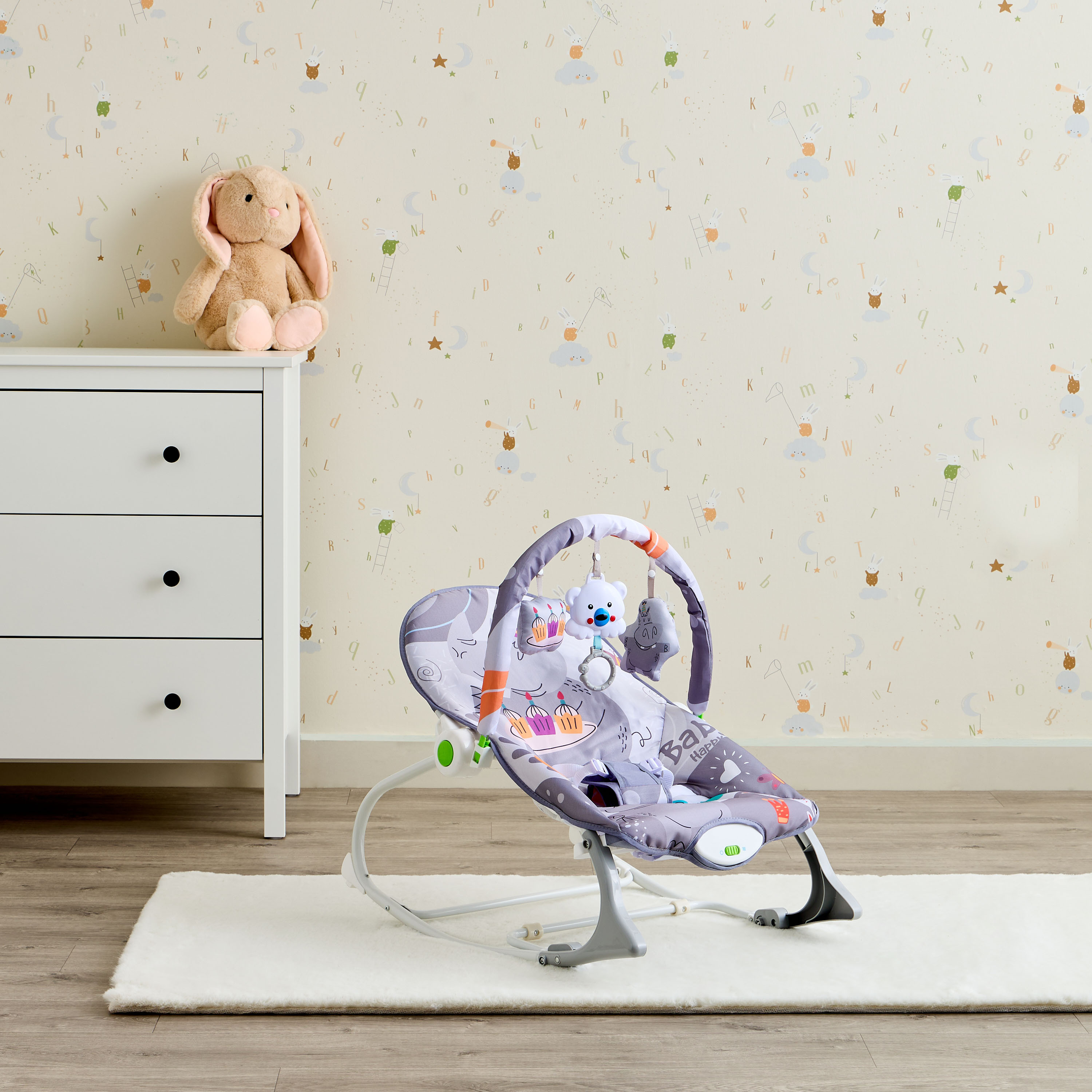 كرسي هزاز للأطفال 5 في 1 مع قضبان لعب قابلة للإزالة مارتنز ليتل بلومرز-baby-infantactivity-rockers-image-10