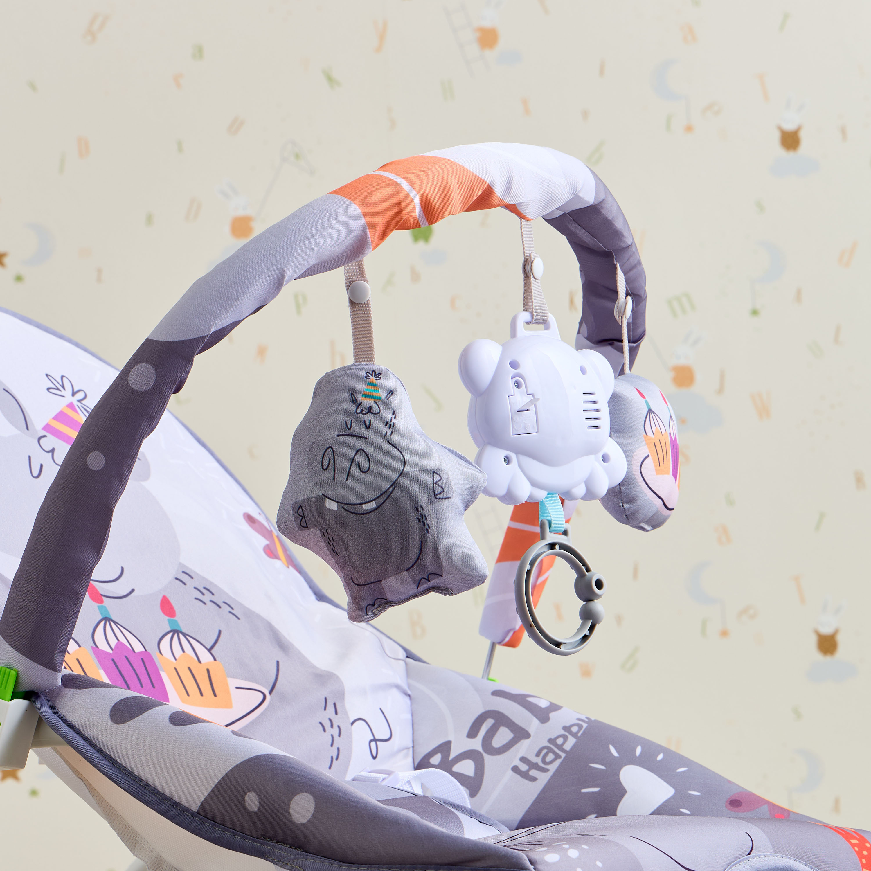 كرسي هزاز للأطفال 5 في 1 مع قضبان لعب قابلة للإزالة مارتنز ليتل بلومرز-baby-infantactivity-rockers-image-1