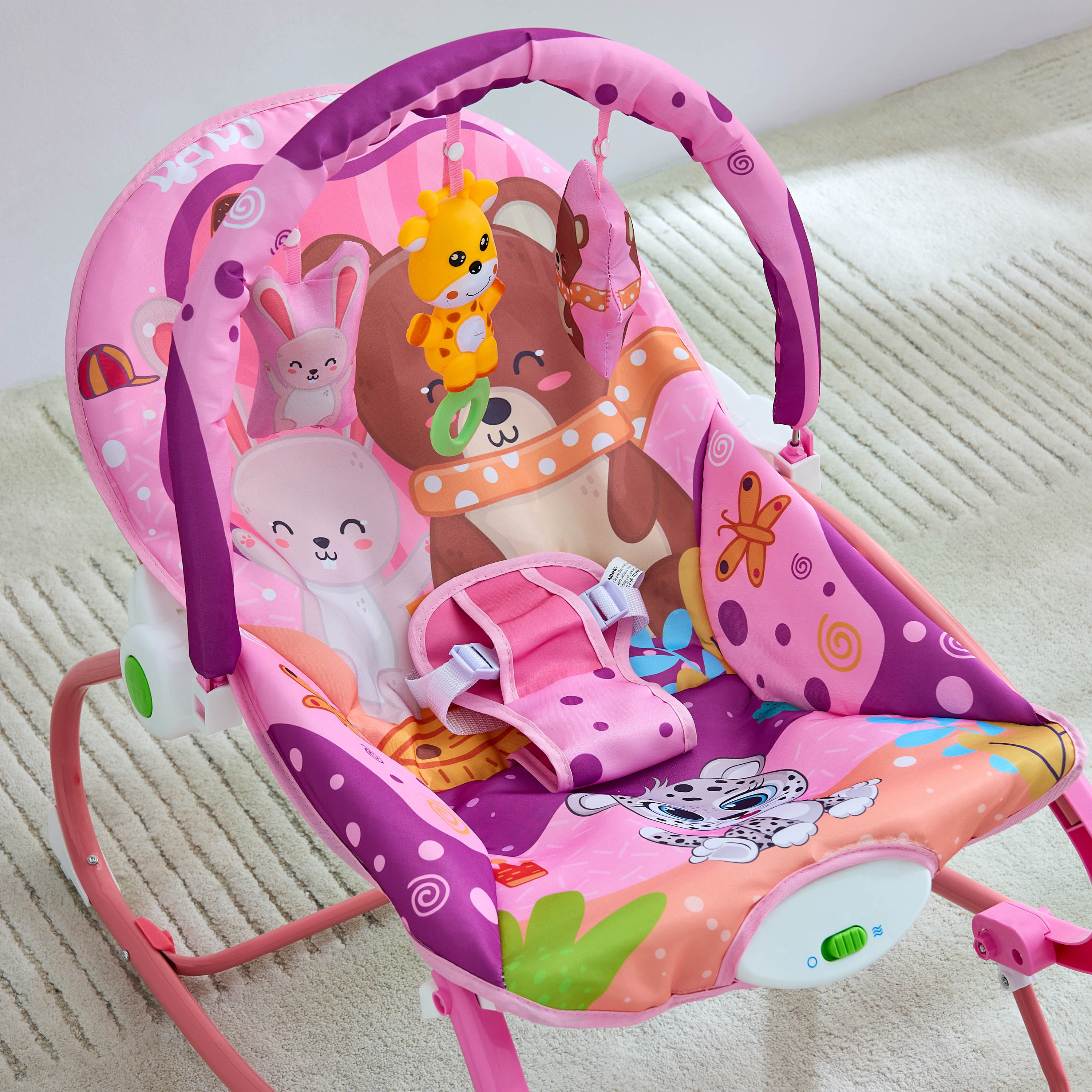 كرسي هزاز للأطفال 5 في 1 مع قضبان لعب قابلة للإزالة مارتنز ليتل بلومرز-baby-infantactivity-rockers-image-5