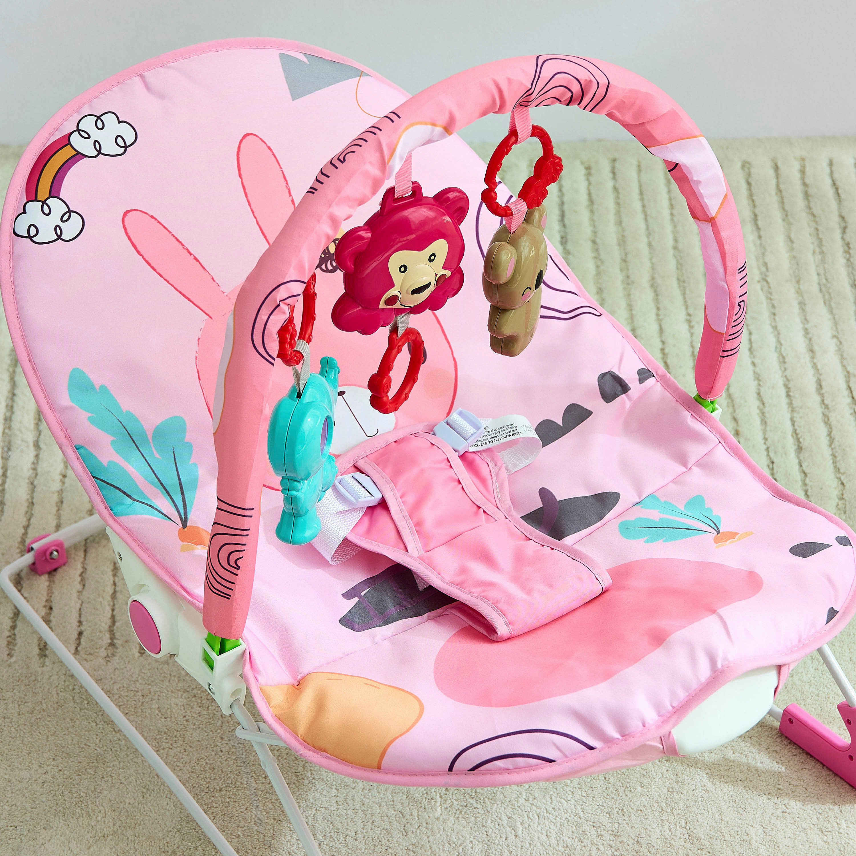 كرسي هزاز للأطفال فينوس مع بطانة داعمة لوضعية الجسم من ليتل بلومرز-baby-infantactivity-bouncers-image-6