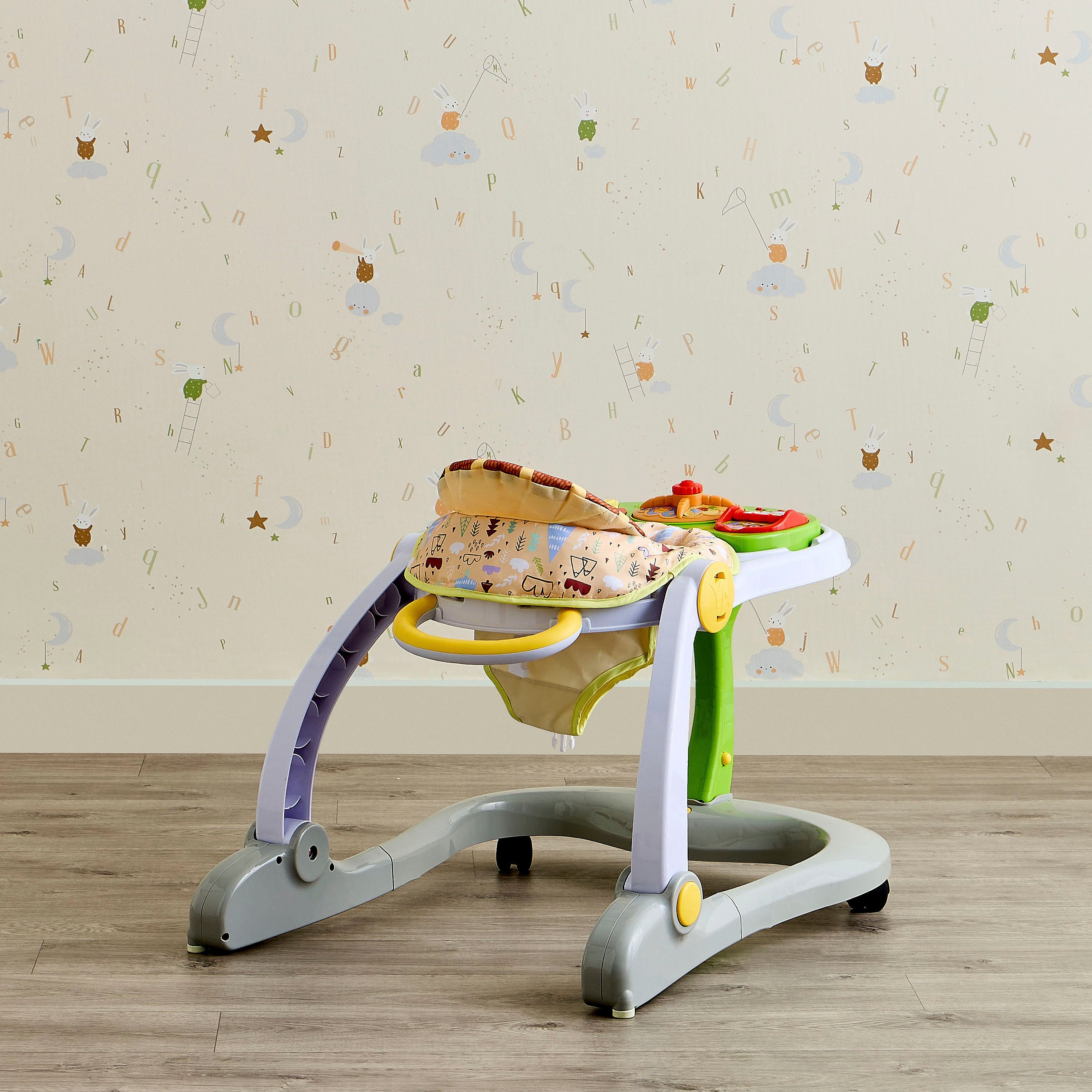 Little Bloomers Andy Lion Printed 4-in-1 Baby Walker with Lights & Music-baby-infantactivity-walkers-image-5