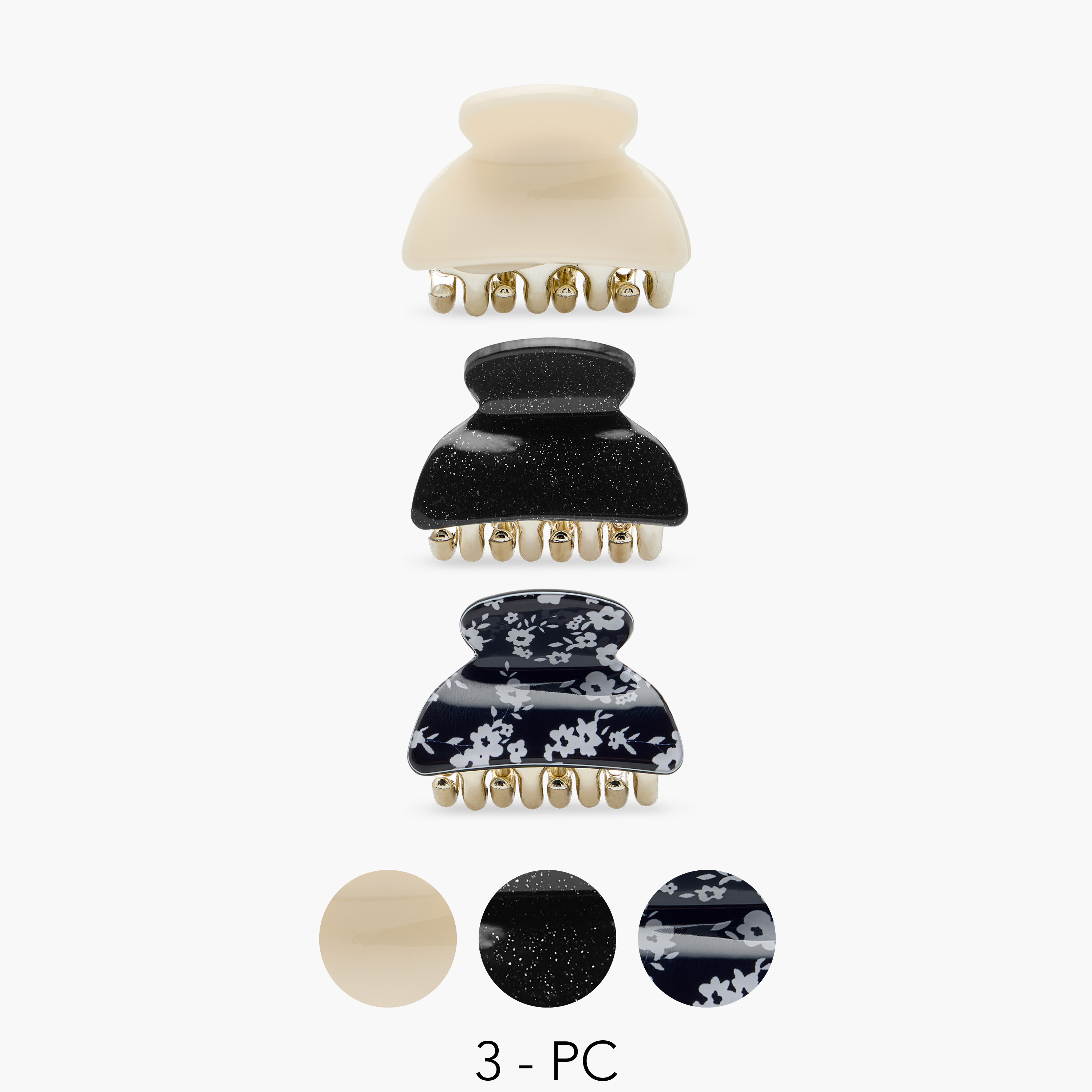 مشابك شعر متنوعة - طقم من 3 قطع-women-hairaccessories-clamps-image-1