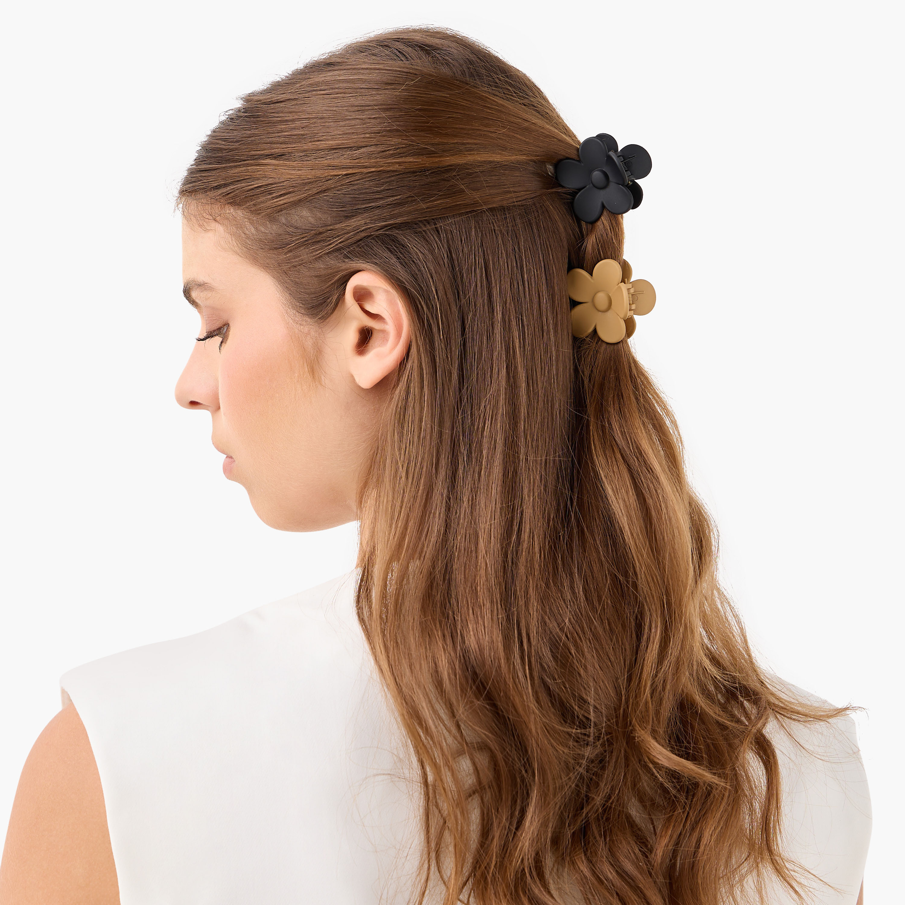 Flower Hair Clamp - Set of 3-women-hairaccessories-clamps-image-2