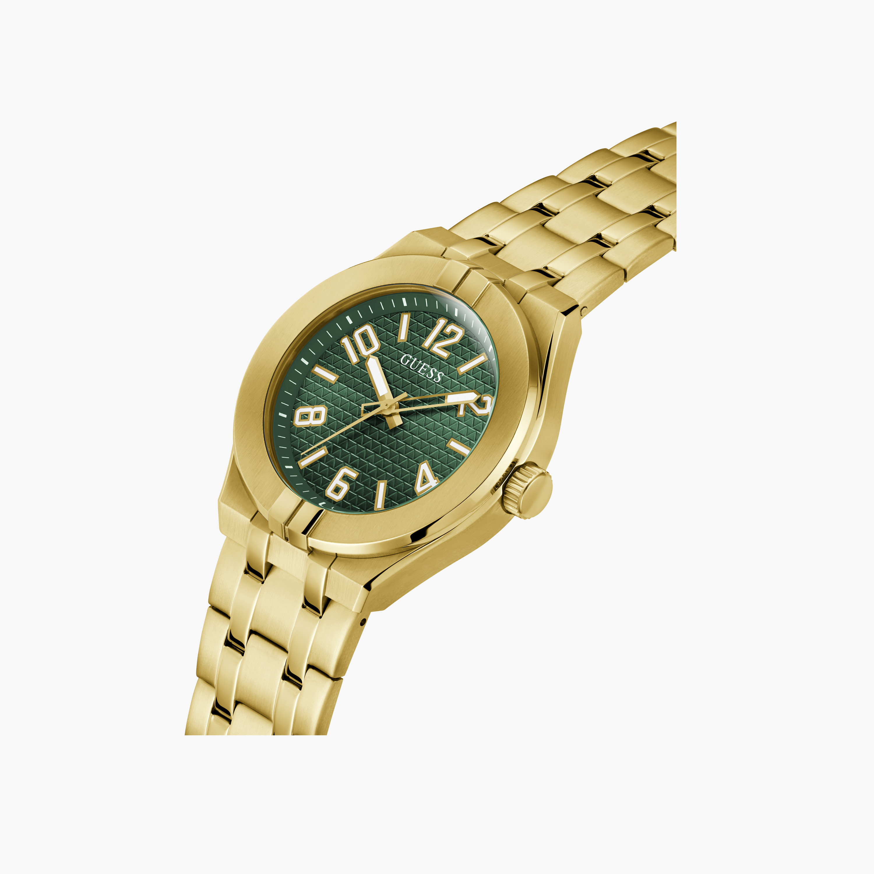 Guess Men's 44 MM Gold Analog Stainless Steel Strap Watch | GW0661G2-men-watchesandjewellery-watches-image-4
