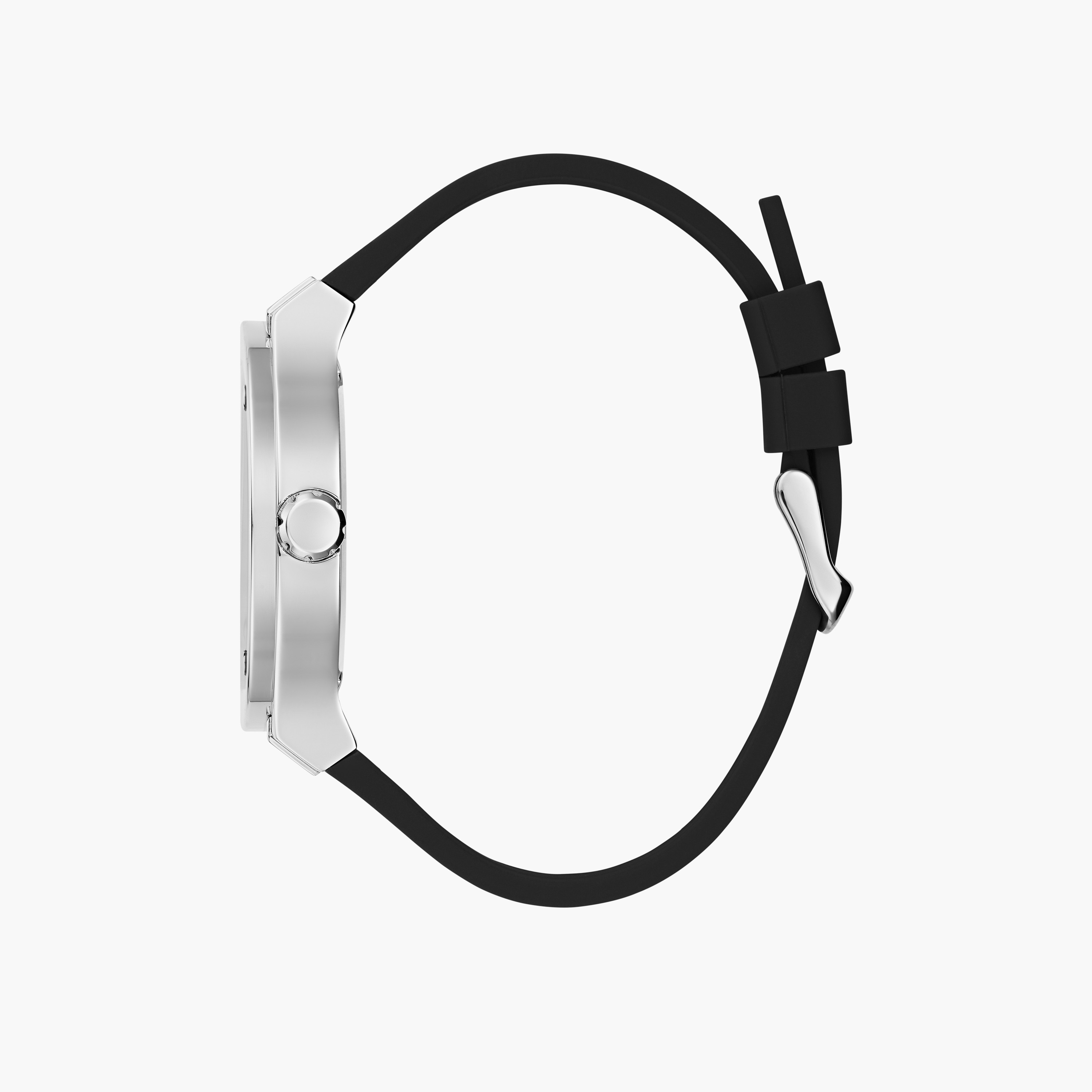 Guess Men's 45 MM Black Chronograph Silicone Strap Watch | GW0491G3-men-watchesandjewellery-watches-image-3