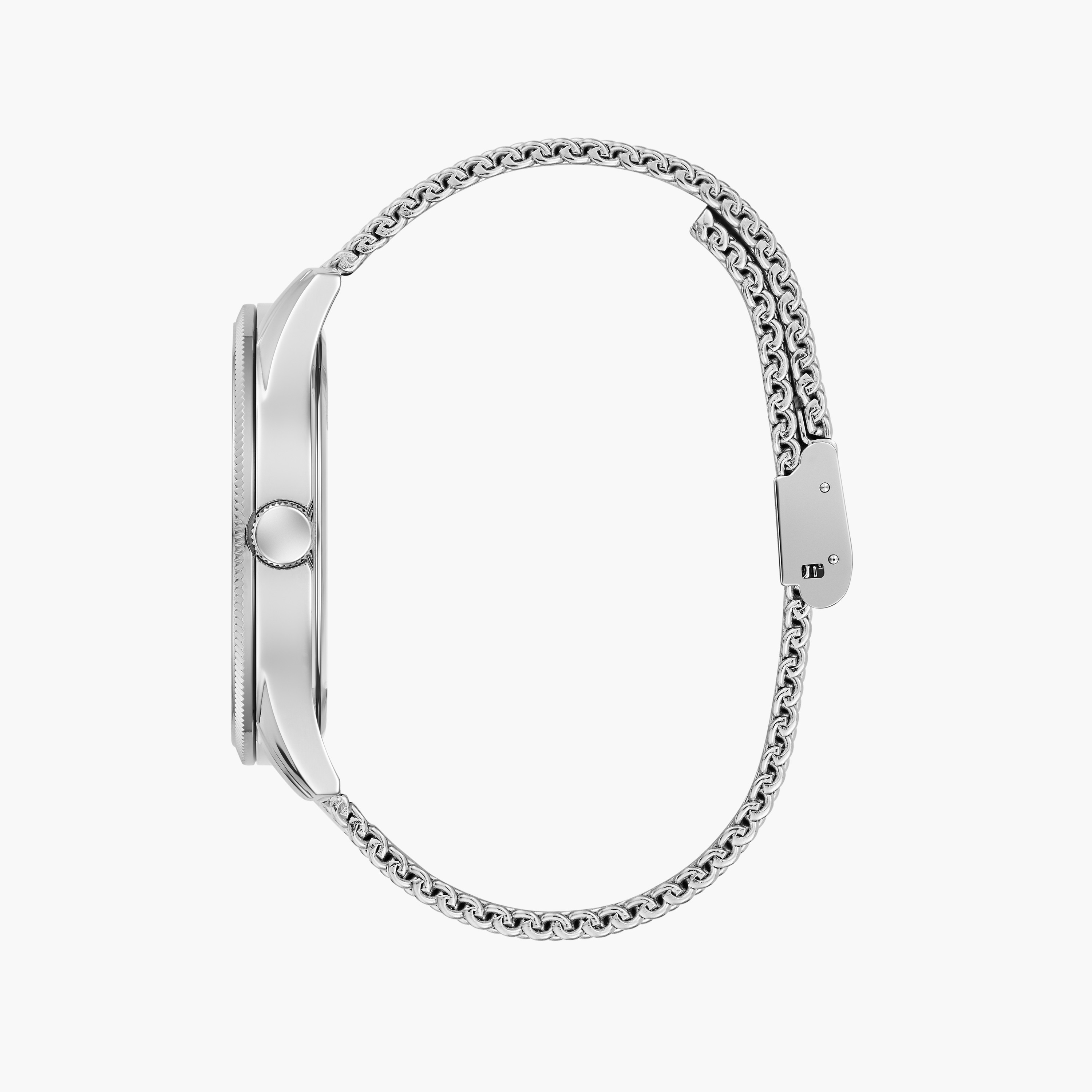 Guess Men's 44 MM Silver Analog Mesh Strap Watch | GW0710G1-men-watchesandjewellery-watches-image-3