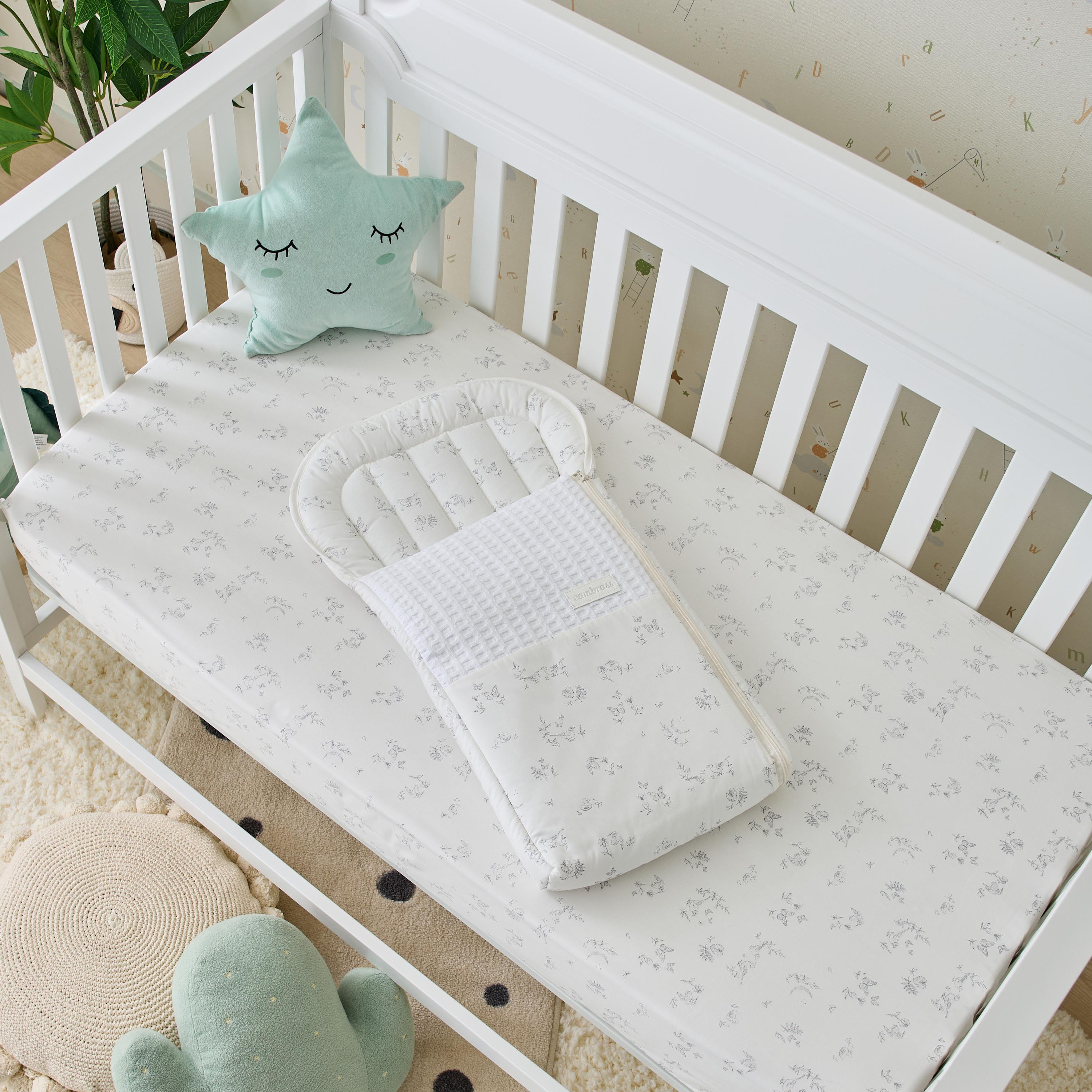 Cambrass Floral Print Nest Bag-baby-nursery-blanketsandswaddles-swaddlesandsleepingbags-image-1