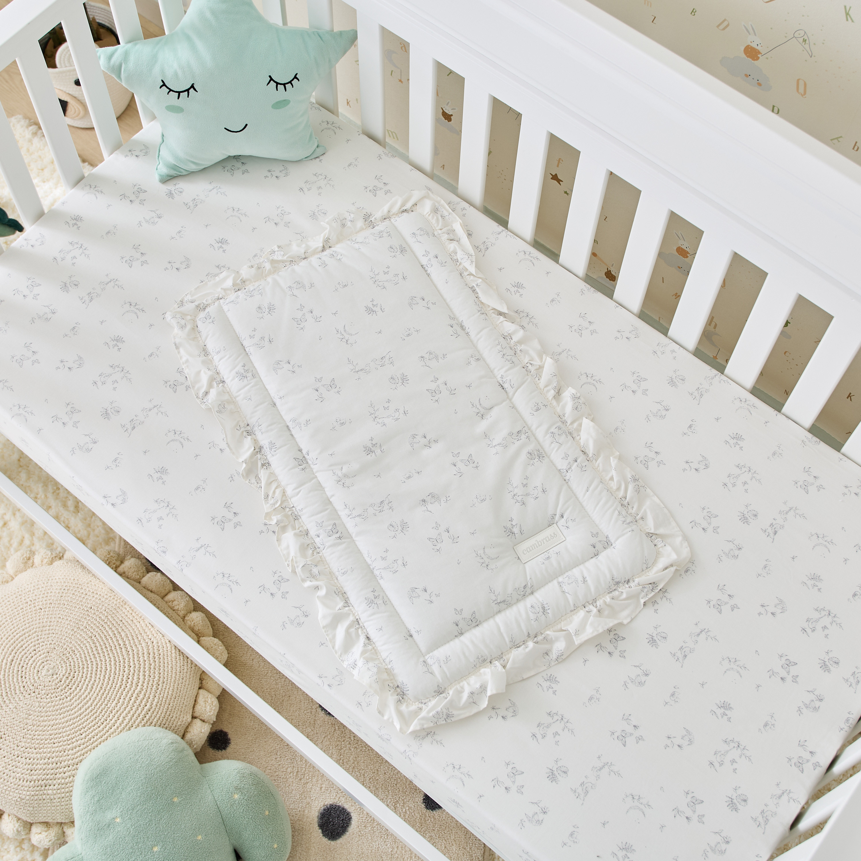 Cambrass Printed Baby Nest - 40x65 cm-baby-nursery-blanketsandswaddles-swaddlesandsleepingbags-image-1