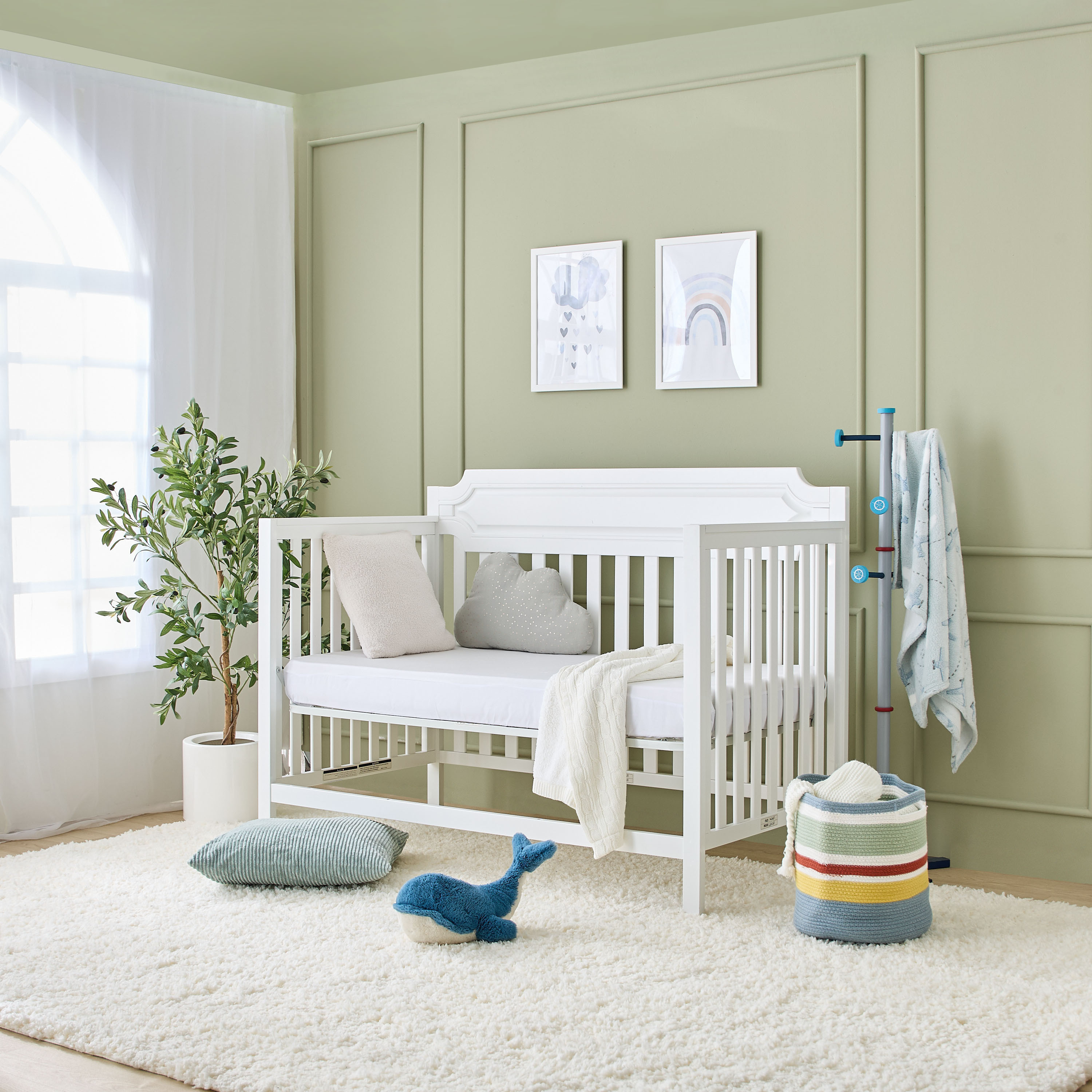 Cambrass Solid Fitted Sheet - 70x130 cm-baby-nursery-babybedding-image-5