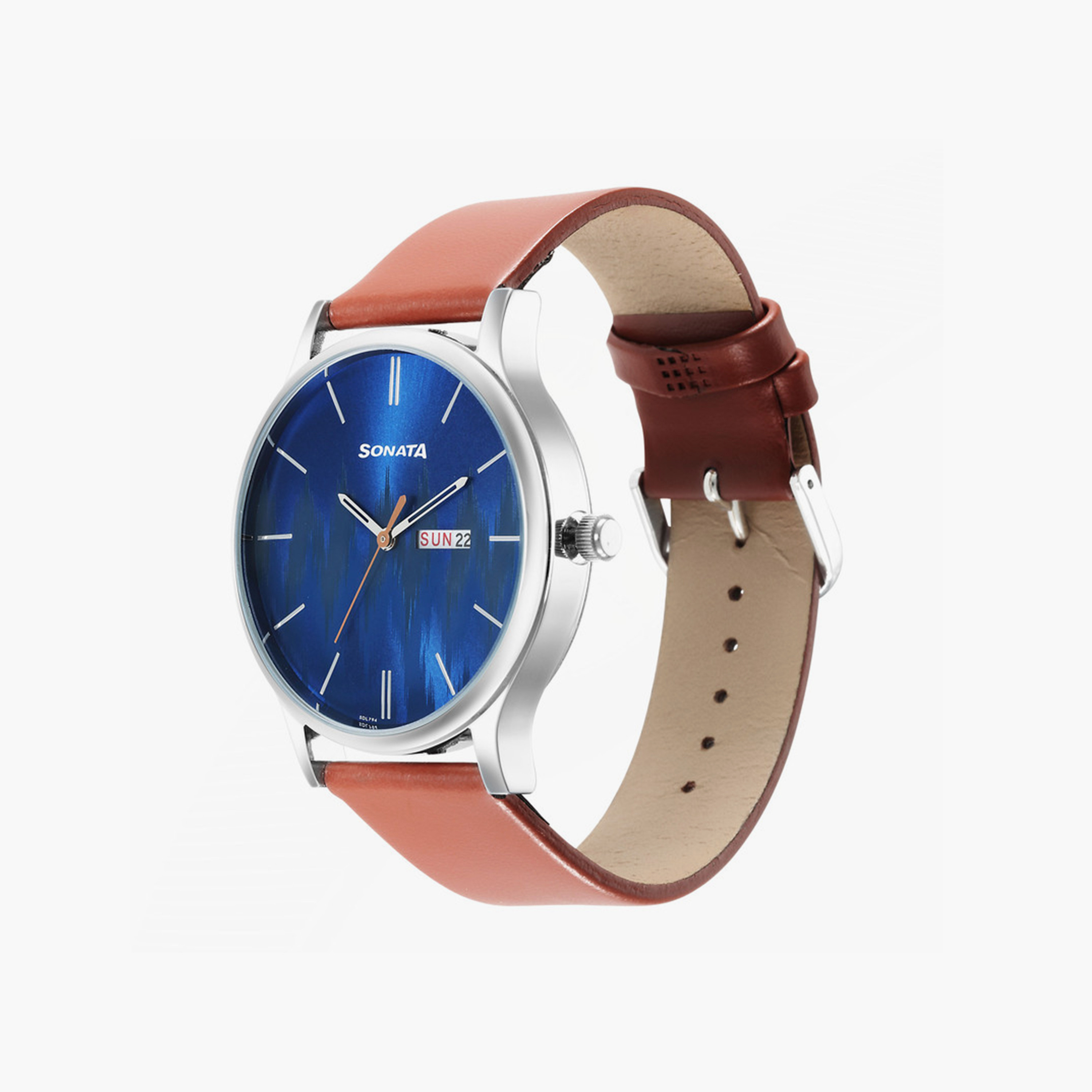 سوناتا- ساعة رجالية تناظرية سوار جلدي بني 42 مم-men-watchesandjewellery-watches-image-2
