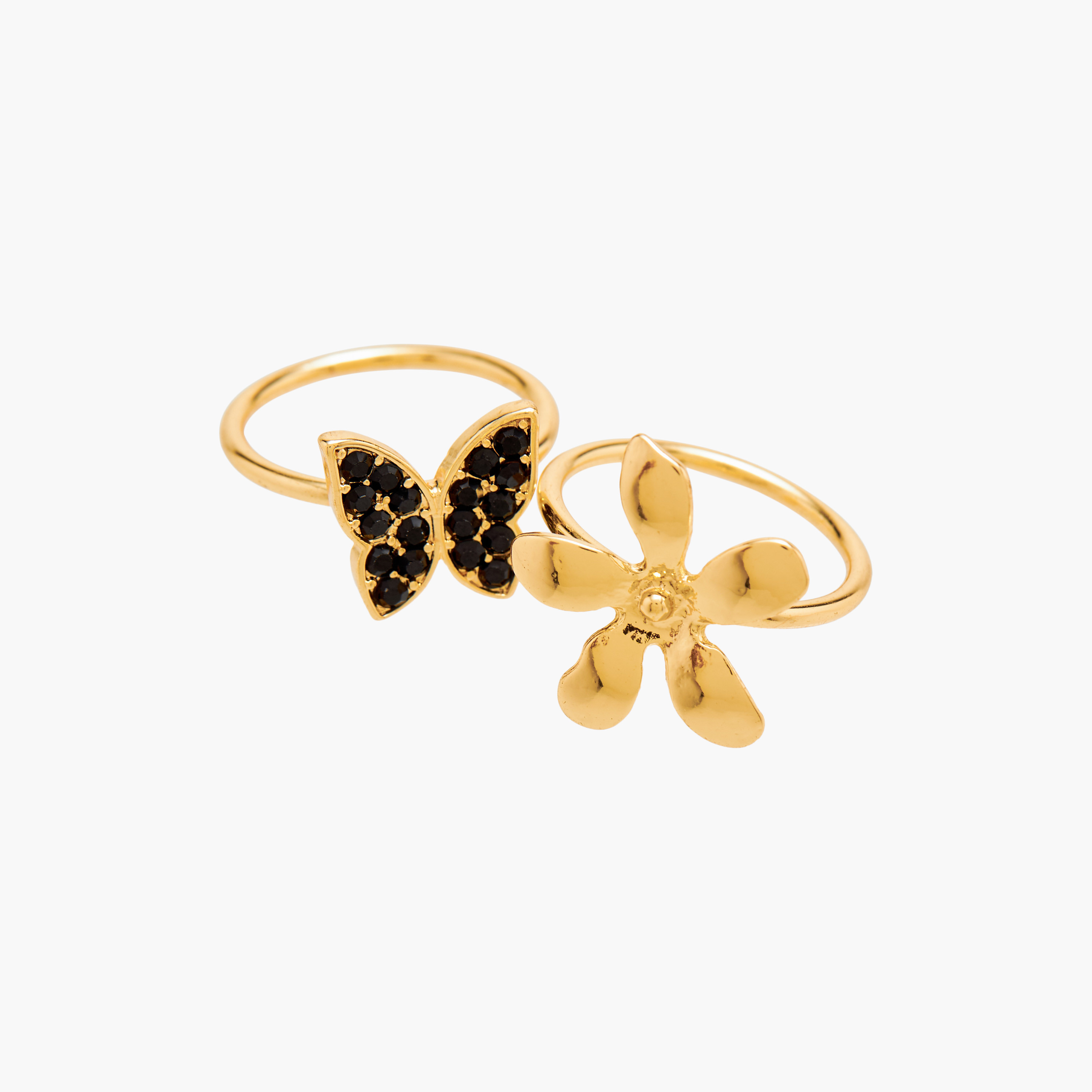 طقم خواتم 3 قطع مزينة - صغير - متوسط-women-watchesandjewellery-jewellery-rings-image-5