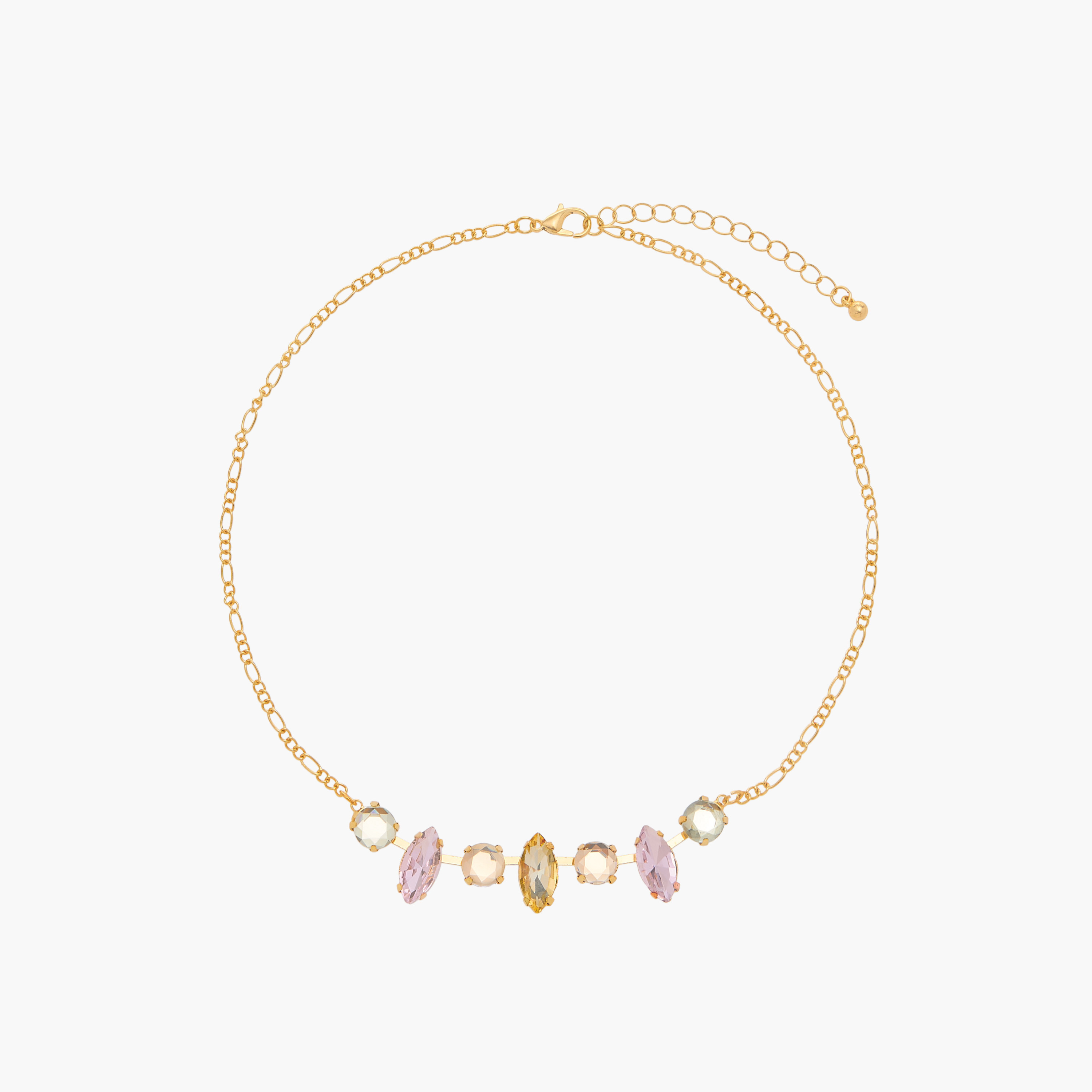 Stone Embellished Necklace with Lobster Clasp Closure-women-watchesandjewellery-jewellery-necklacesandpendants-image-1