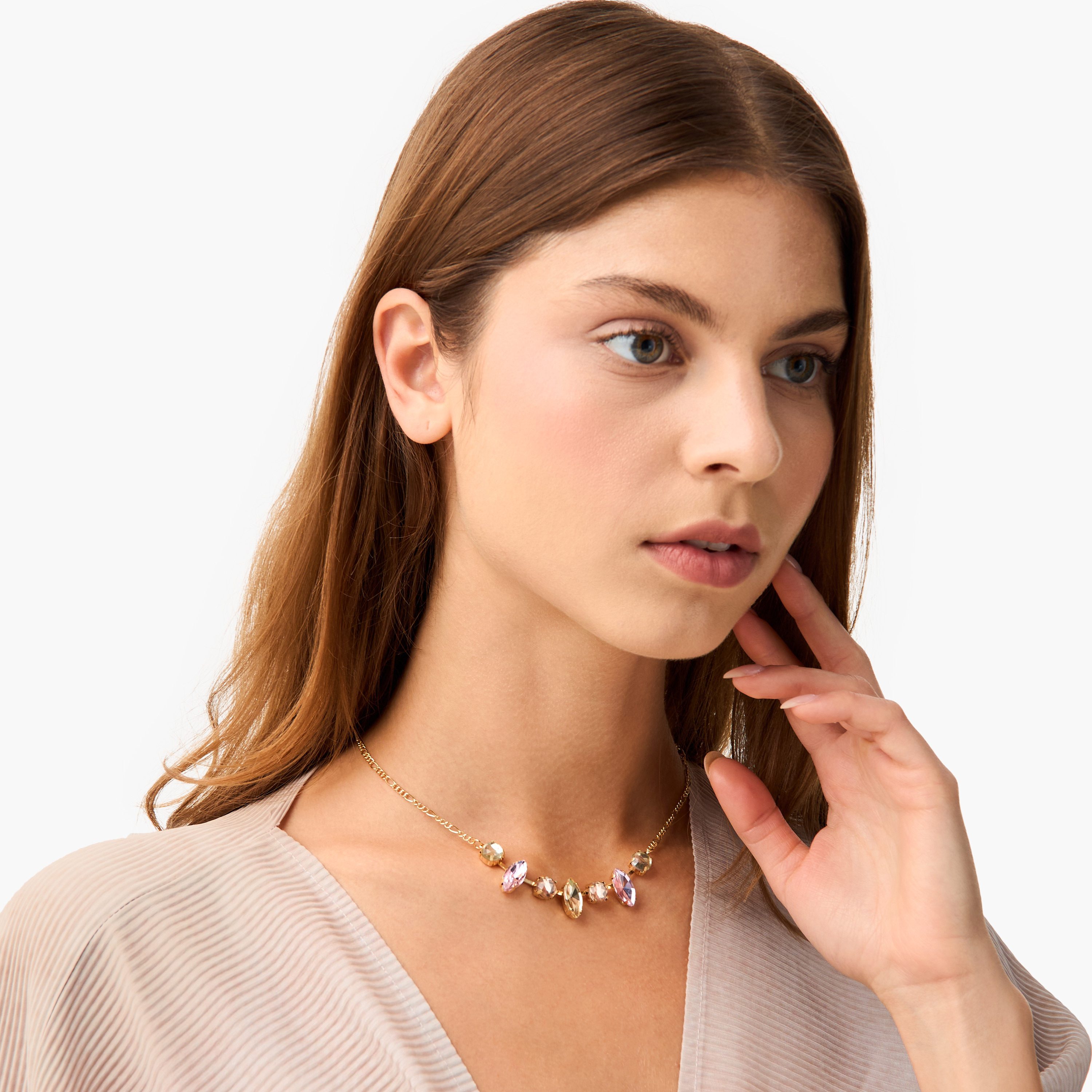 Stone Embellished Necklace with Lobster Clasp Closure-women-watchesandjewellery-jewellery-necklacesandpendants-image-2