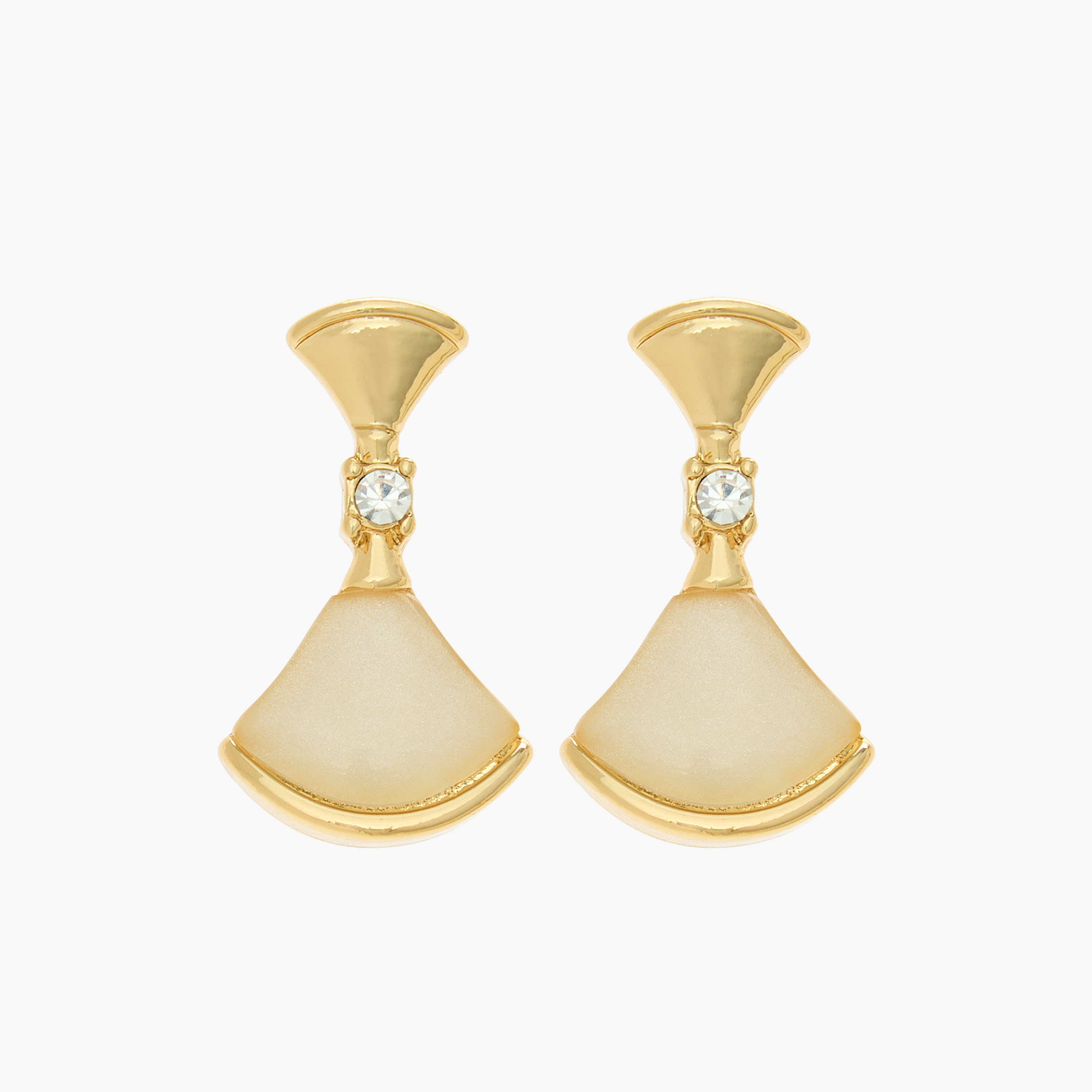 عقد مزين بدلاية معدن وحلق - طقم من قطعتين-women-watchesandjewellery-jewellery-jewellerysets-image-2