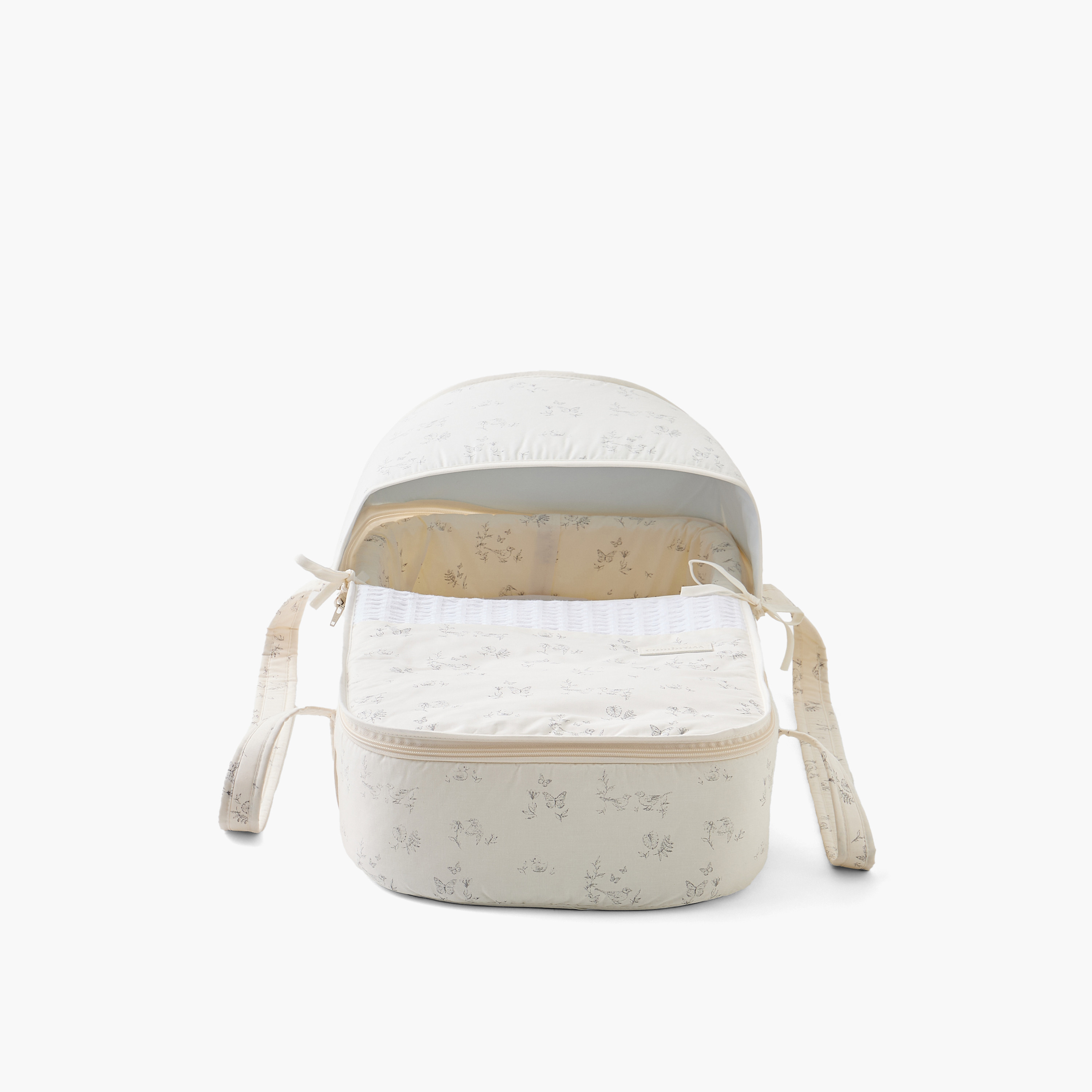 Cambrass Merlo Carry Cot with Floral Print-baby-gear-carrycots-image-2