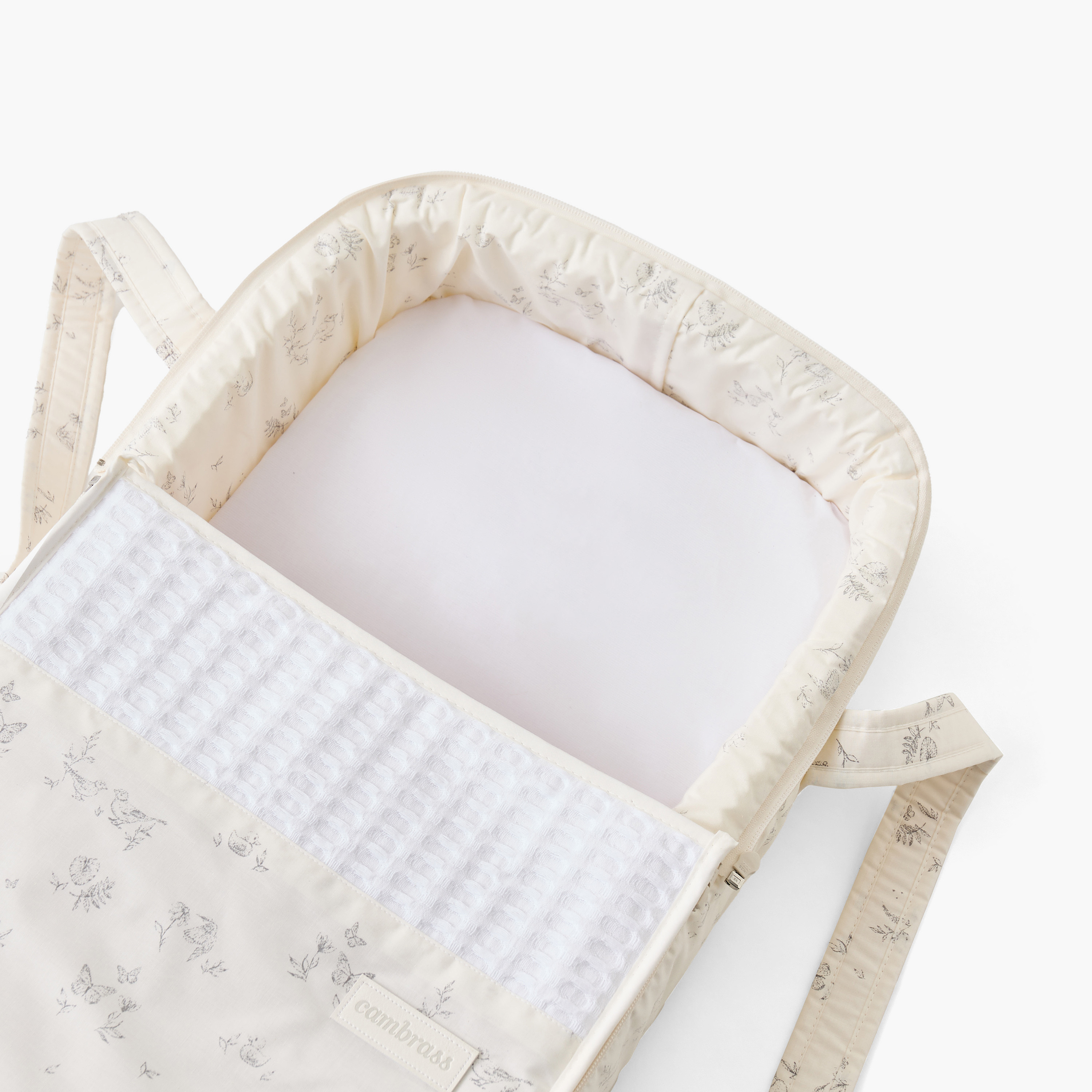 Cambrass Merlo Carry Cot with Floral Print-baby-gear-carrycots-image-5