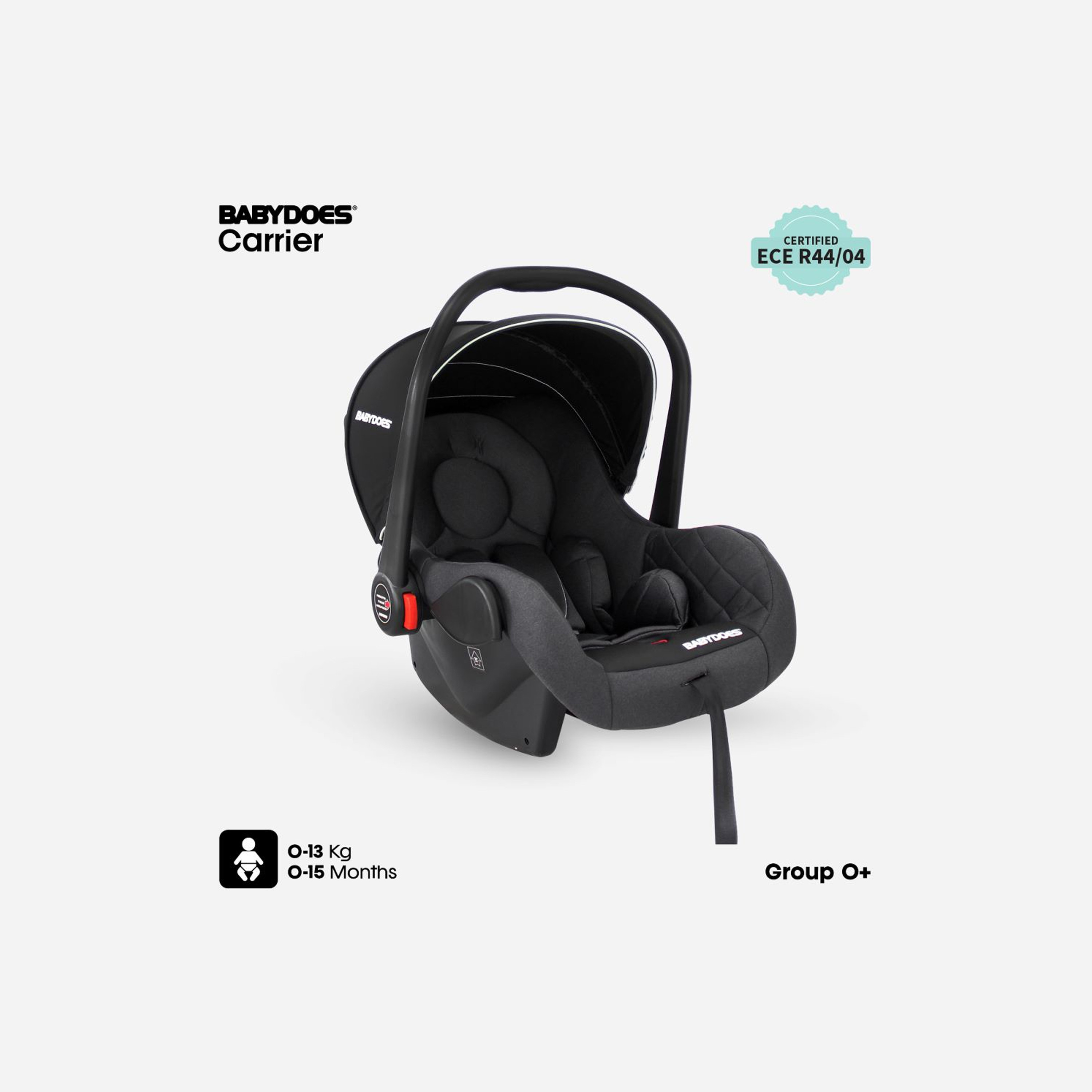 Babydoes Travel Infant Car Seat with Adjustable Multi-Recline Positions and Seat Belt System-baby-gear-carseats-image-1