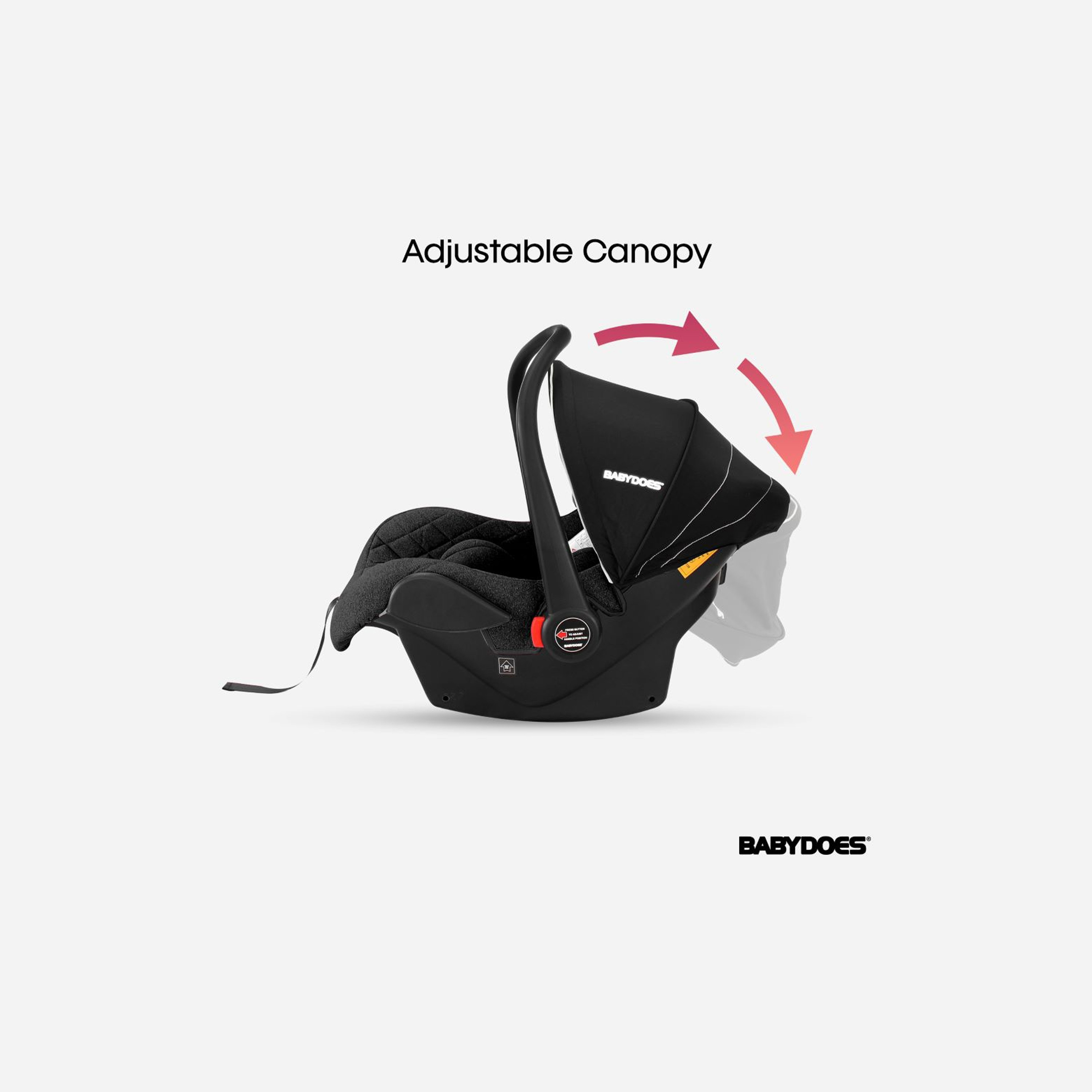 Babydoes Travel Infant Car Seat with Adjustable Multi-Recline Positions and Seat Belt System-baby-gear-carseats-image-6