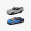 Welly 1:38 Bugati Chiron and Porche 911 Turbo Pullback Toy Car - Set of 2-toys-playvehicles-diecastcars-image-1
