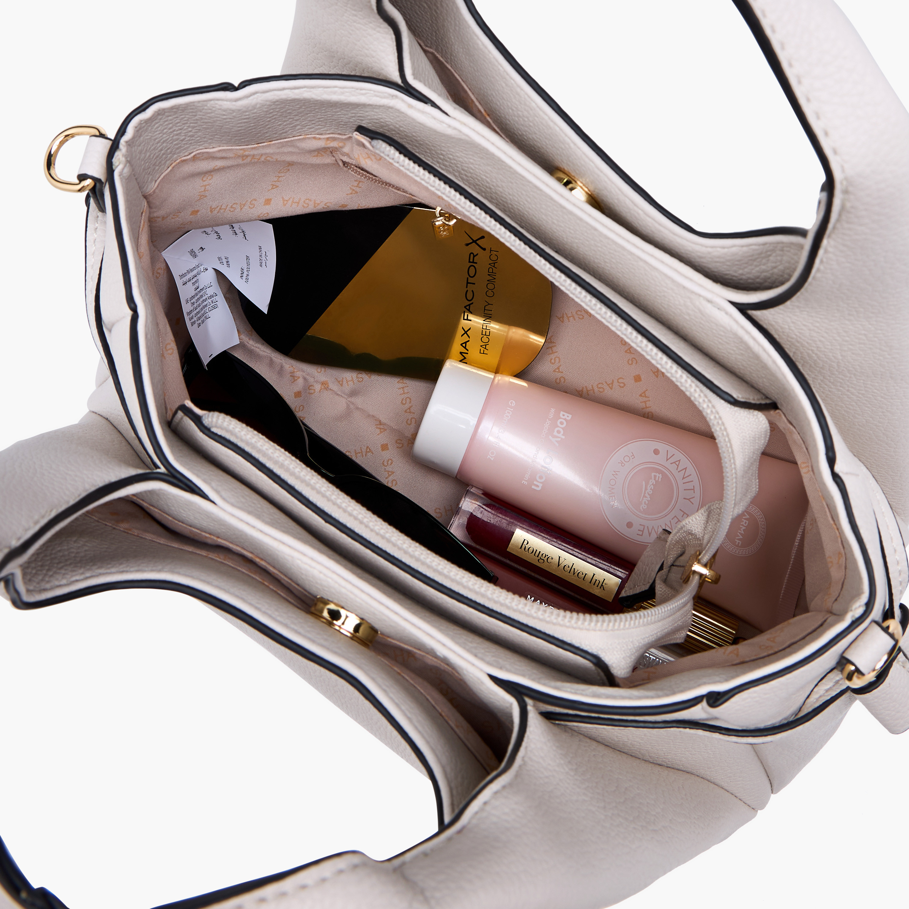 شنطة توتي بارزة الملمس بسحاب إغلاق ومقبض علوي من ساشا-women-bagsandwallets-handbags-image-9