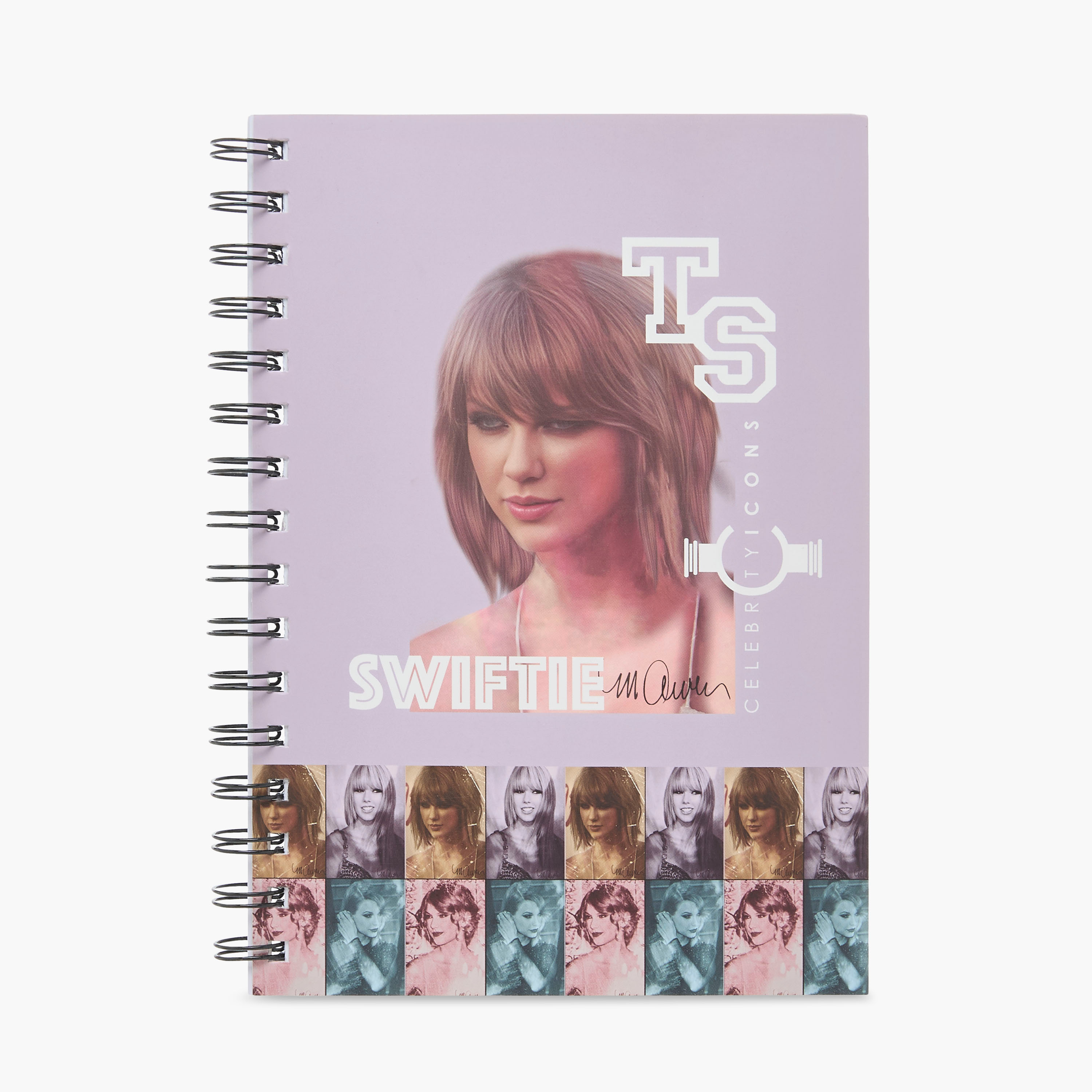 Taylor Swift Print A6 Spiral Notebook-school-stationery-notebooks-image-1