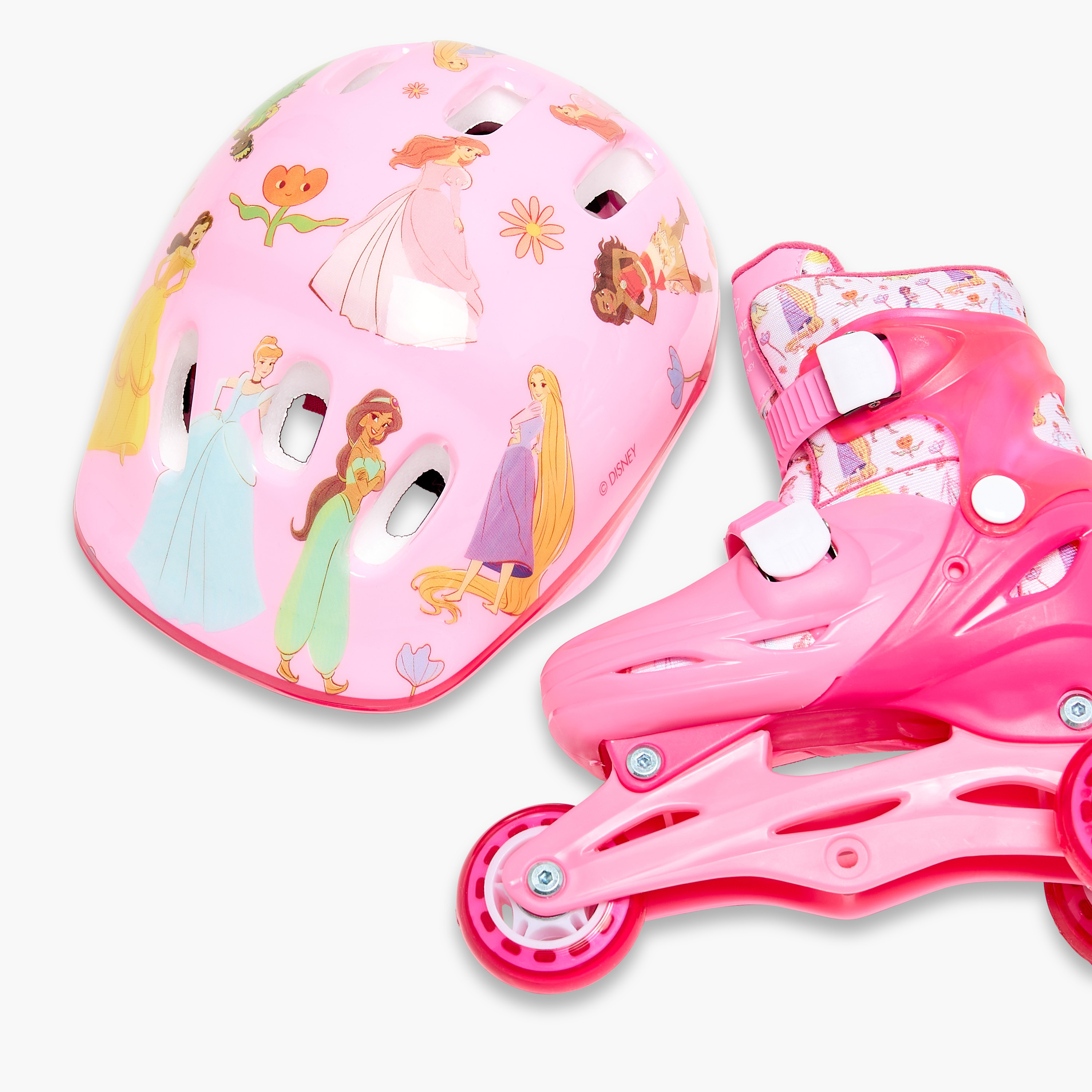 Disney Princess Print Inline Skates with Helmet and Protection Pads-toys-outdoor-sports-image-16