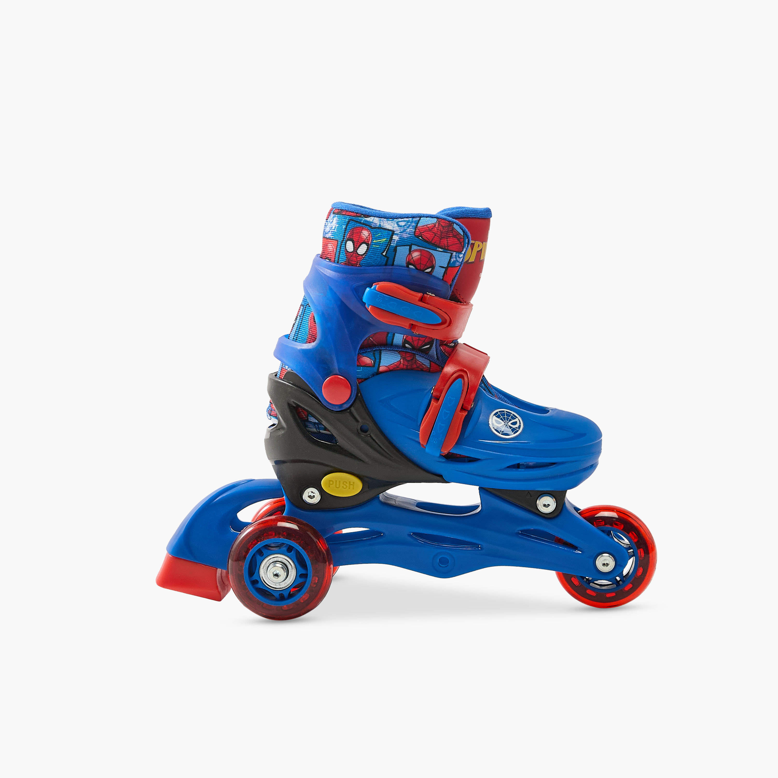 مجموعة تزلج بطبعات سبايدرمان بطبعات مع خوذة وواقيات حماية من ديزني-toys-outdoor-sports-image-1