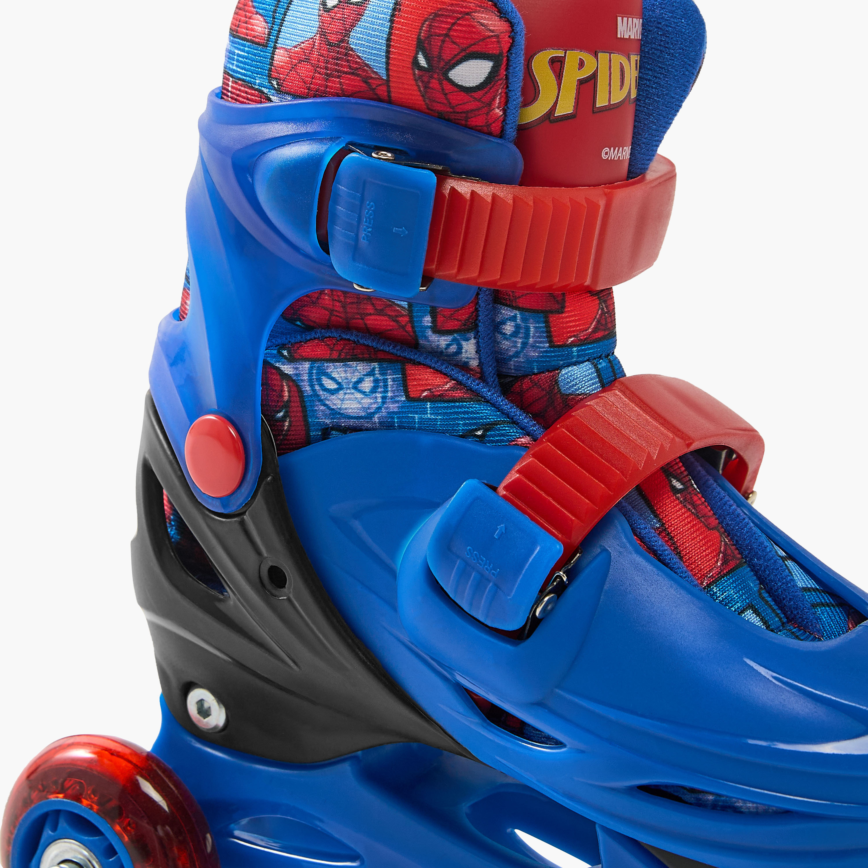 مجموعة تزلج بطبعات سبايدرمان بطبعات مع خوذة وواقيات حماية من ديزني-toys-outdoor-sports-image-13