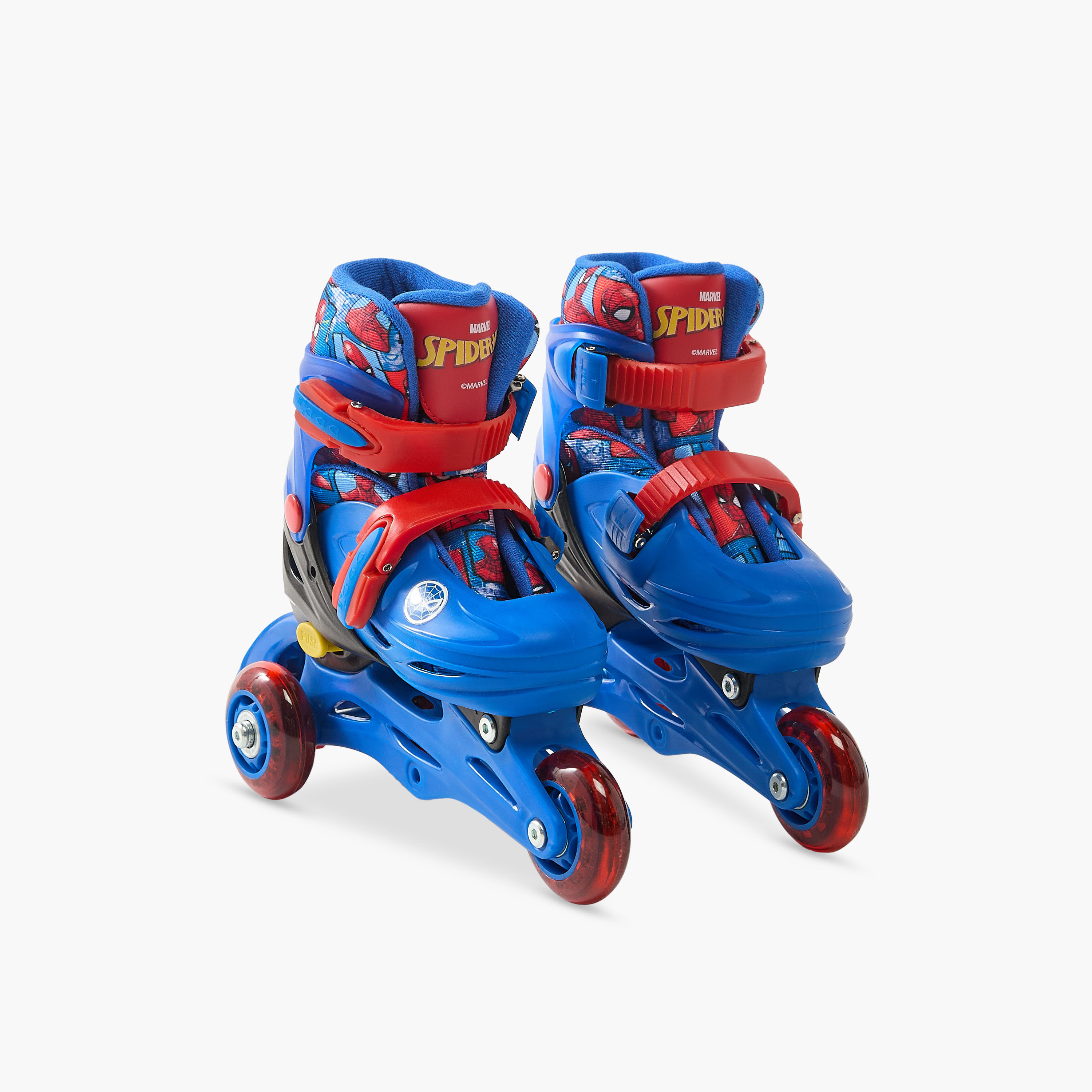 مجموعة تزلج بطبعات سبايدرمان بطبعات مع خوذة وواقيات حماية من ديزني-toys-outdoor-sports-image-8