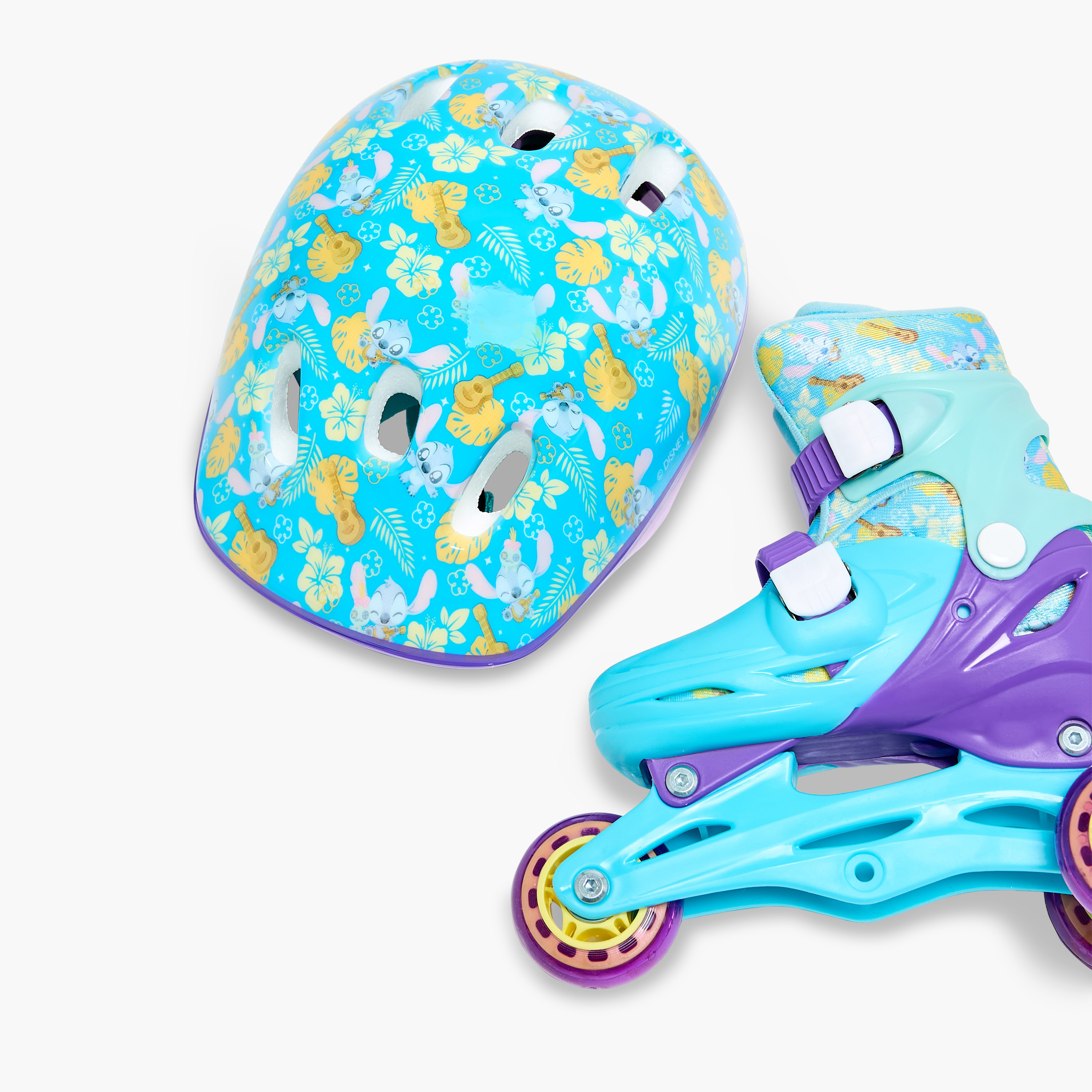 Disney Stitch Print Inline Skates with Helmet and Protection Pads-toys-outdoor-sports-image-16