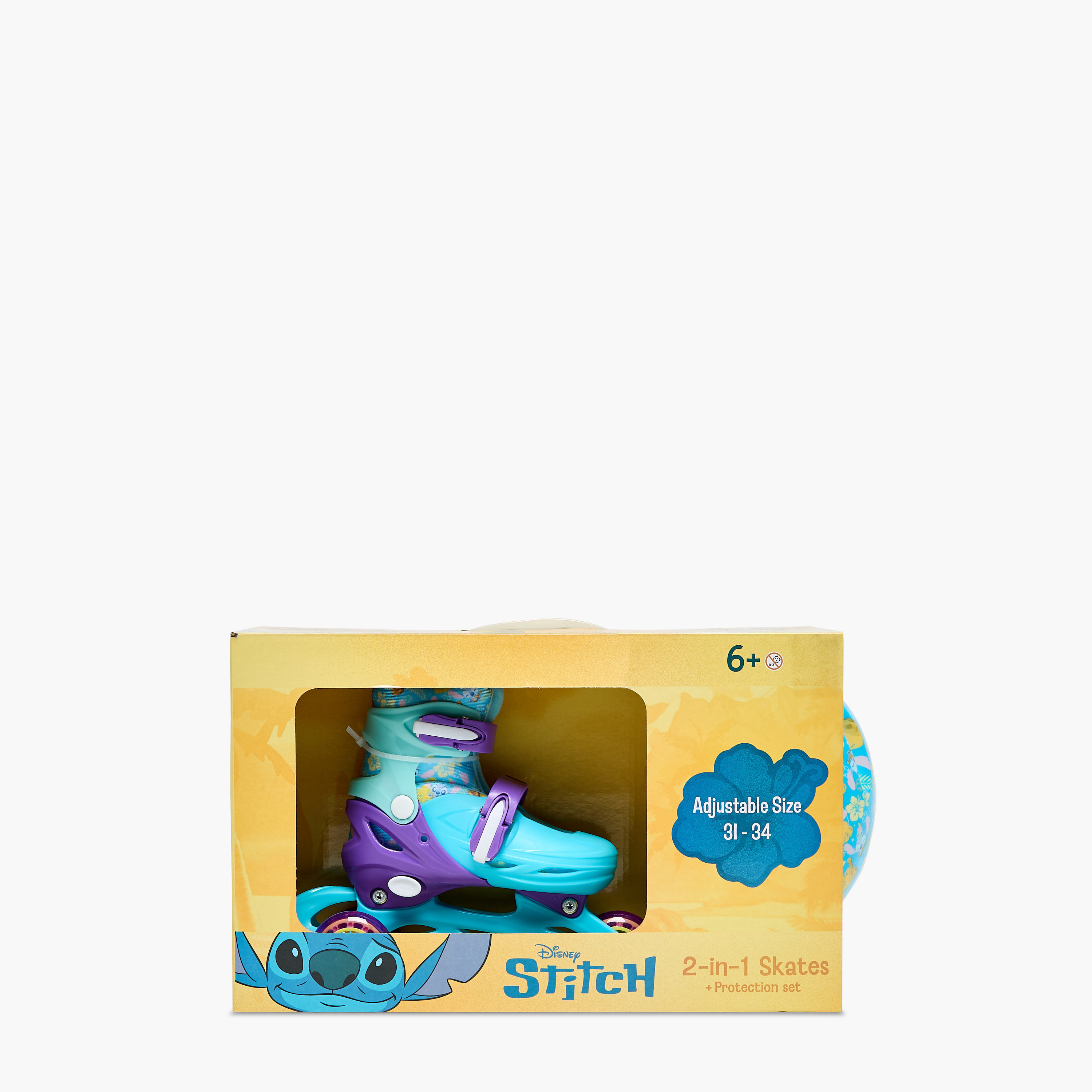 Disney Stitch Print Inline Skates with Helmet and Protection Pads-toys-outdoor-sports-image-18