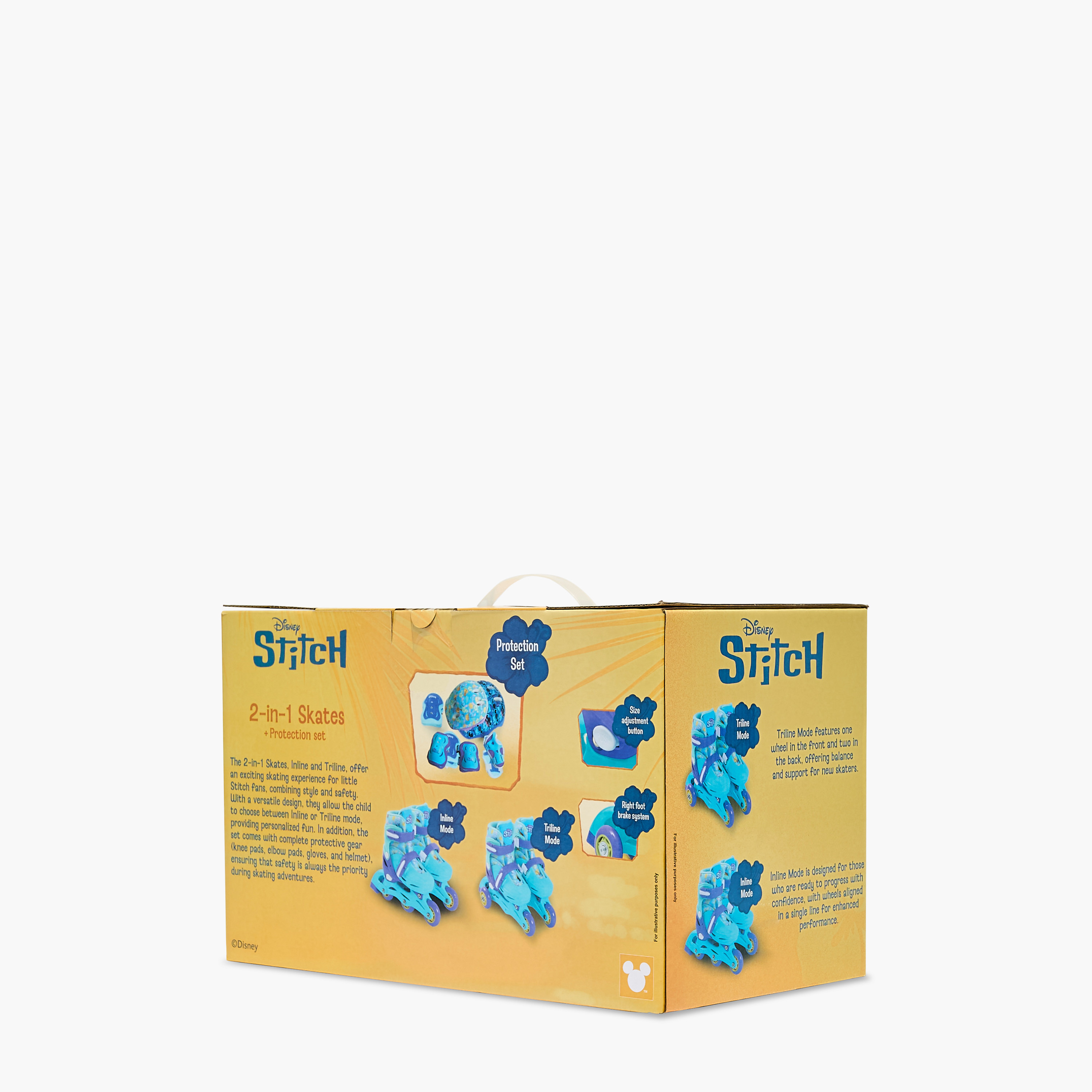Disney Stitch Print Inline Skates with Helmet and Protection Pads-toys-outdoor-sports-image-19
