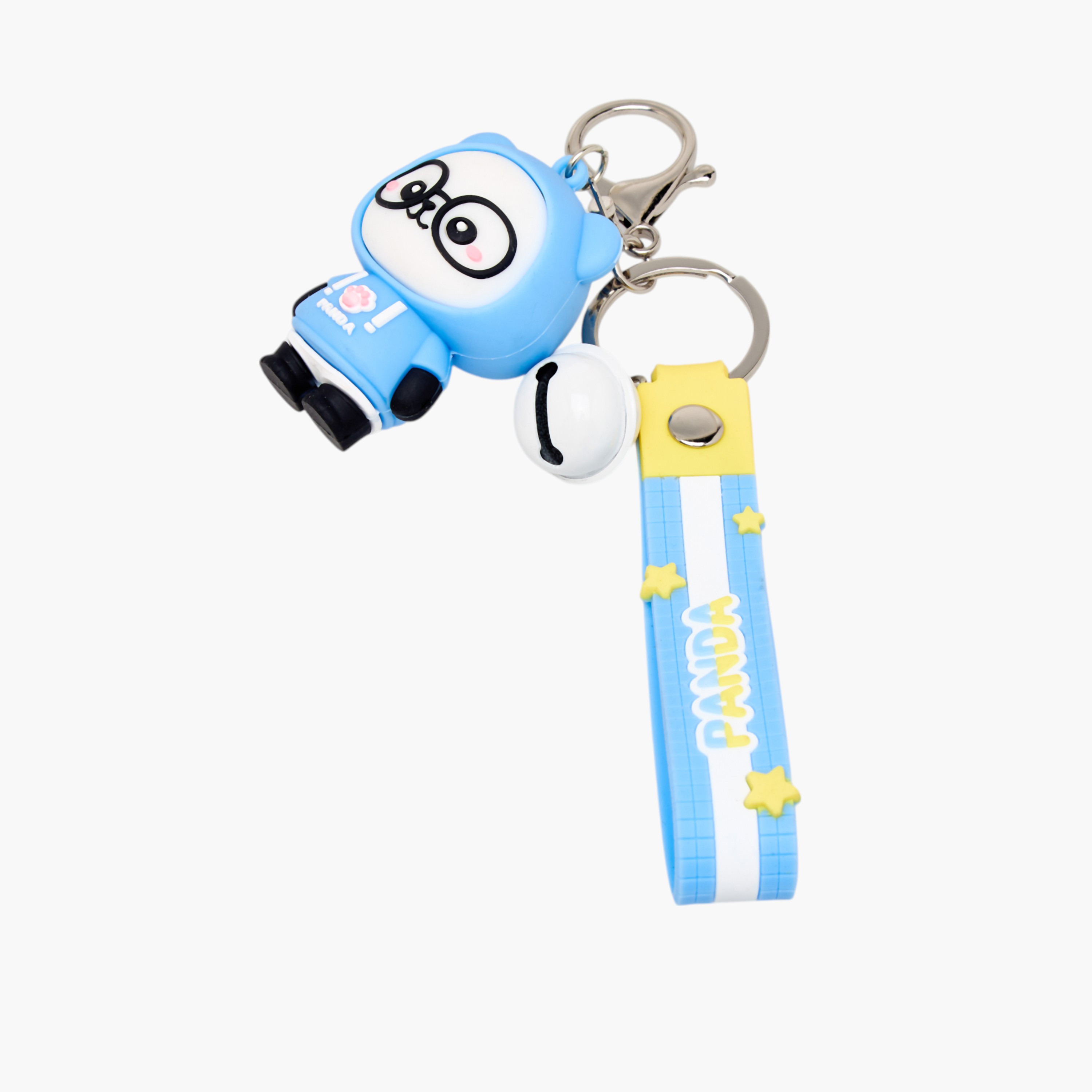 Panda Keychain with Strap and Hook-girls-accessories-keyringsandbagcharms-image-2