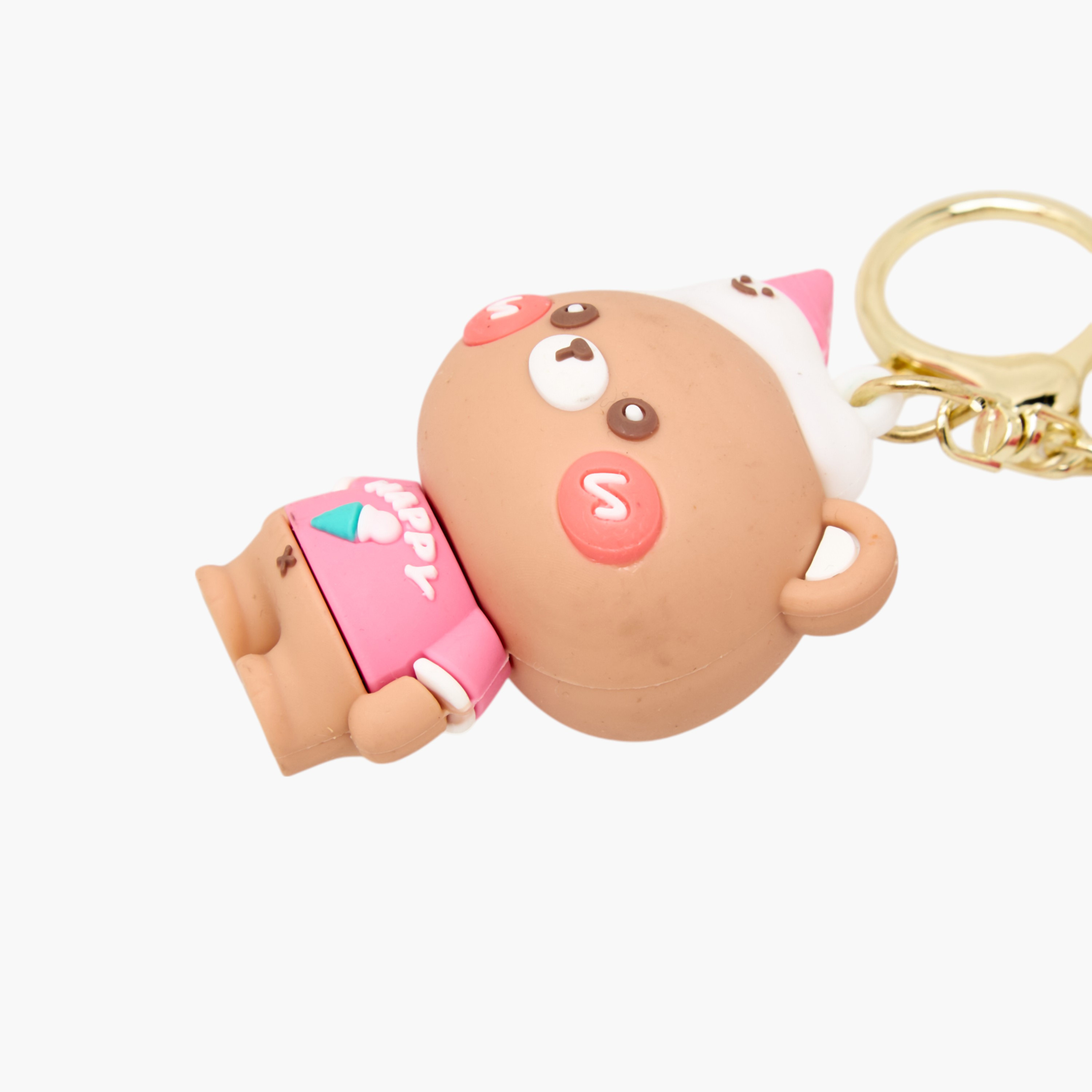 Bear Keychain with Strap and Hook-girls-accessories-keyringsandbagcharms-image-4