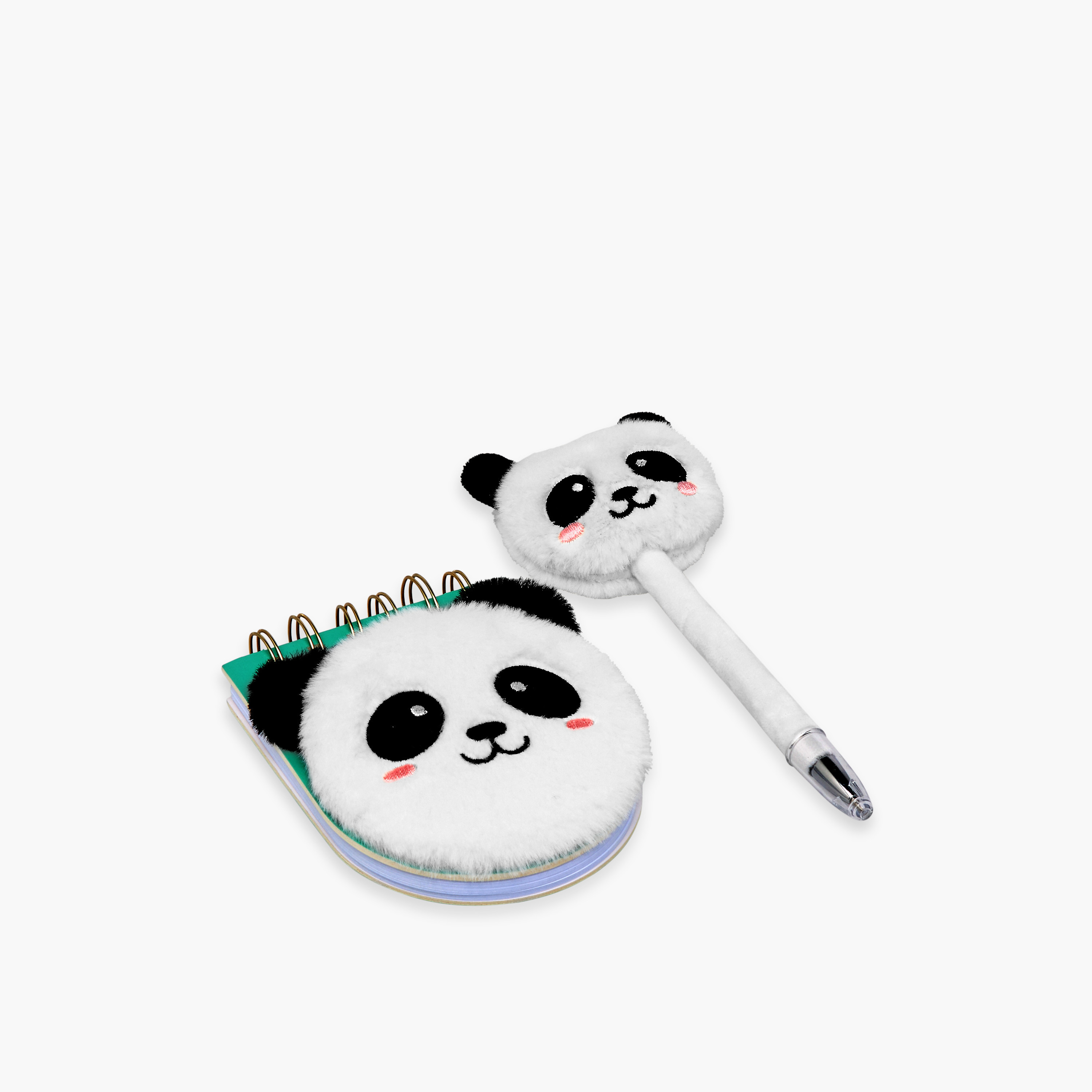 Syloon Panda Accent Notepad and Pen Set-school-stationery-sets-image-2