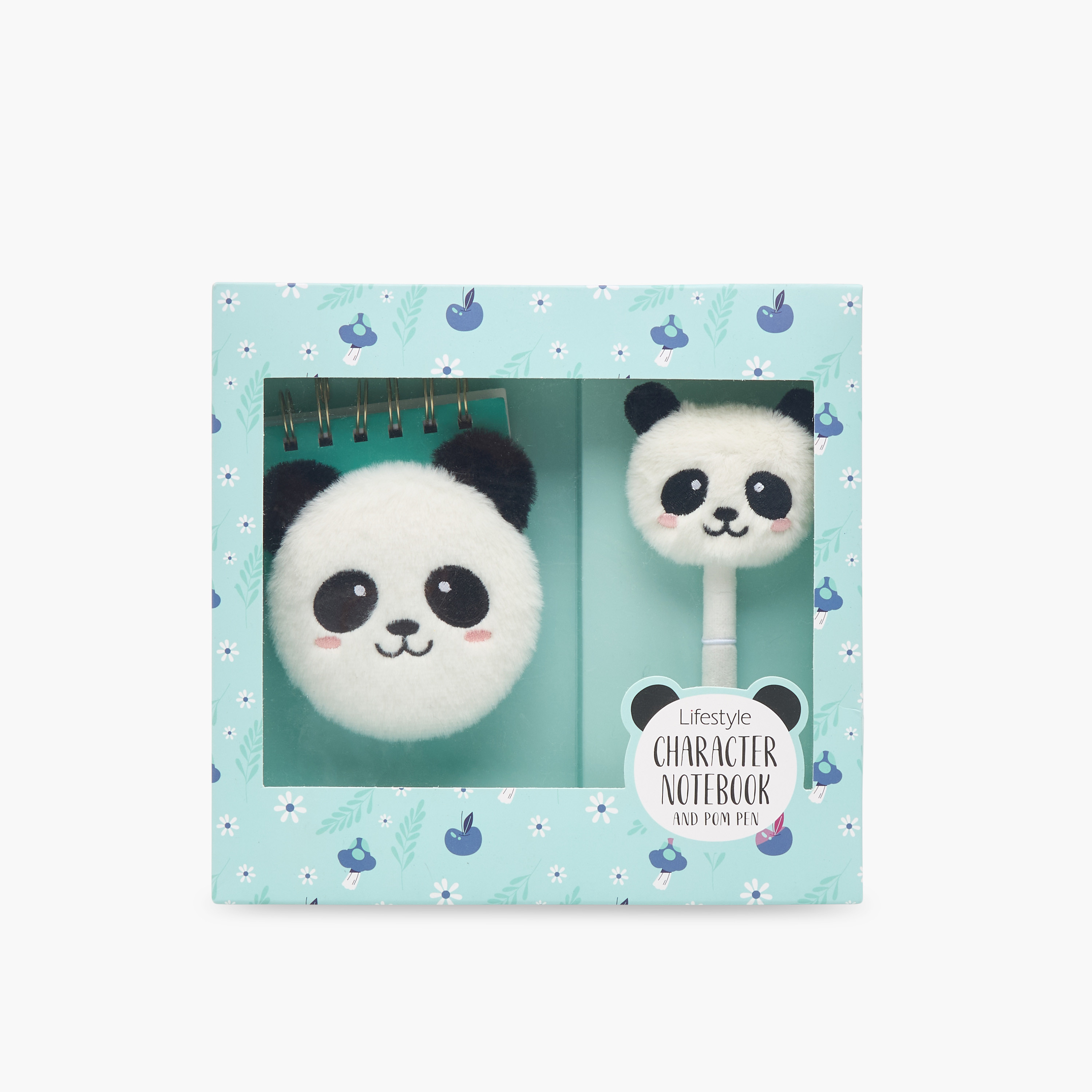Syloon Panda Accent Notepad and Pen Set-school-stationery-sets-image-5